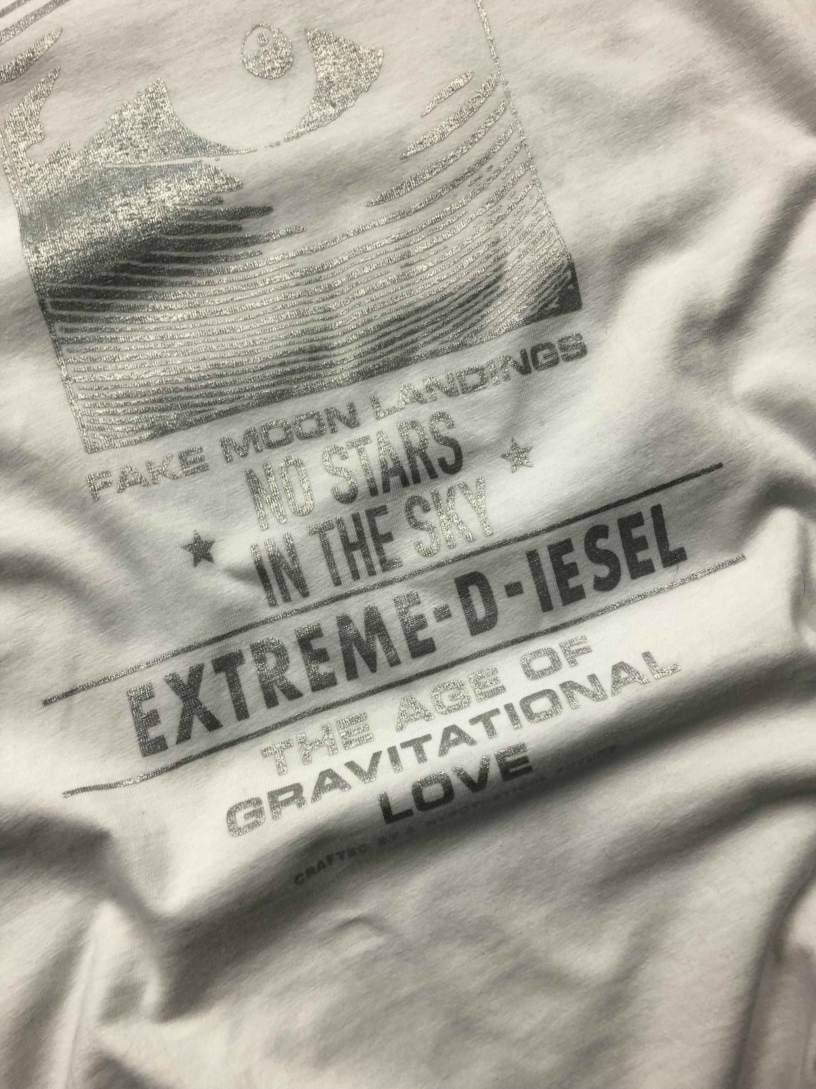 Diesel DIESEL Big Logo White Tshirt Streetwear Casual Superspace Size US M / EU 48-50 / 2 - 6 Thumbnail