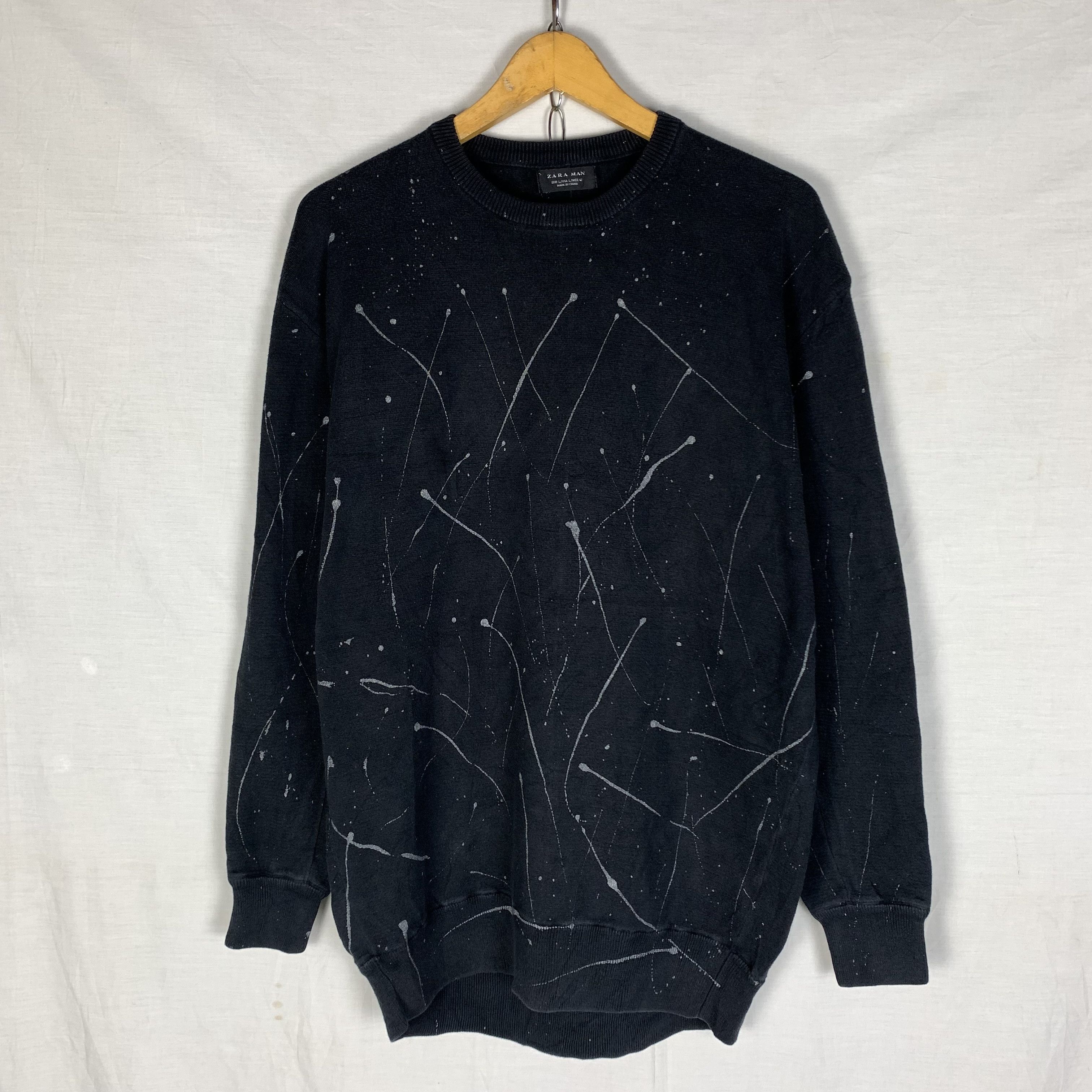 Paint splatter jumper zara hot sale