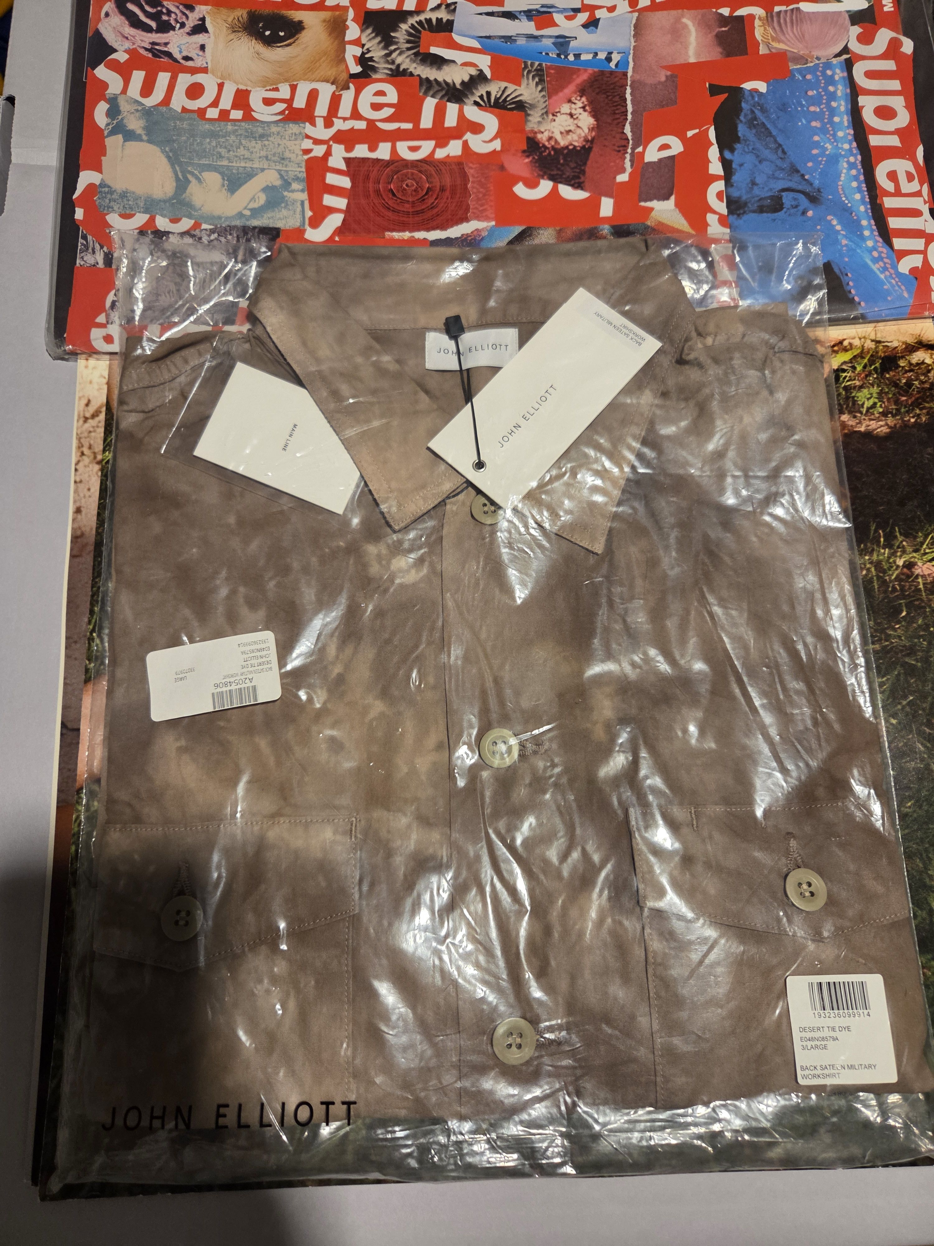John Elliott Back Sateen Military Work Shirt Sz3 Size US L / EU 52-54 / 3 - 1 Thumbnail