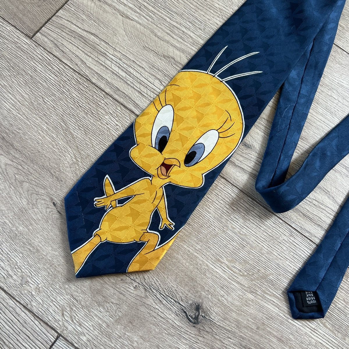 Cartoon Network Vintage Looney Tunes silk tie 1993 tweety Size ONE SIZE - 2 Thumbnail
