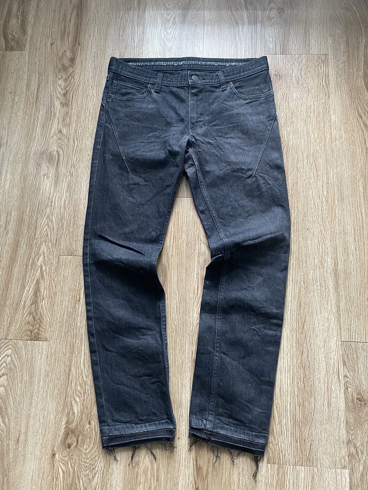 Number (N)ine Number (N)ine AW06 Black Denim Jeans Pant Noir