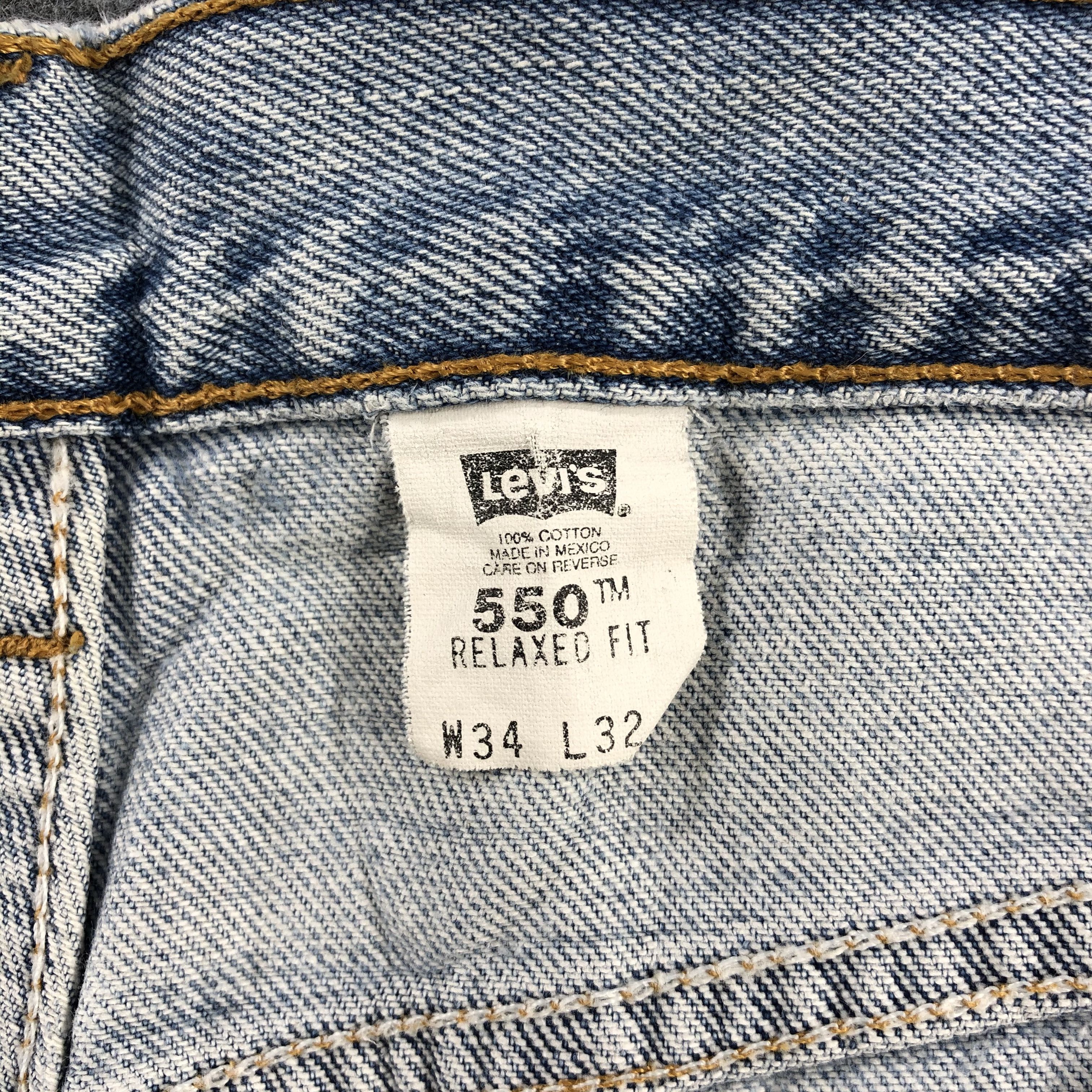 Levi's 90s Vintage Light Wash Levis 550 Jeans-JM1154 Size US 34 / EU 50 - 11 Thumbnail