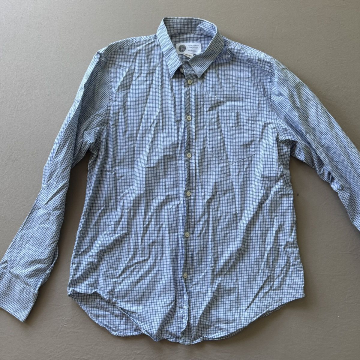 Club Monaco Vintage Club Monaco Grid Oxford Shirt Size US L / EU 52-54 / 3 - 5 Thumbnail