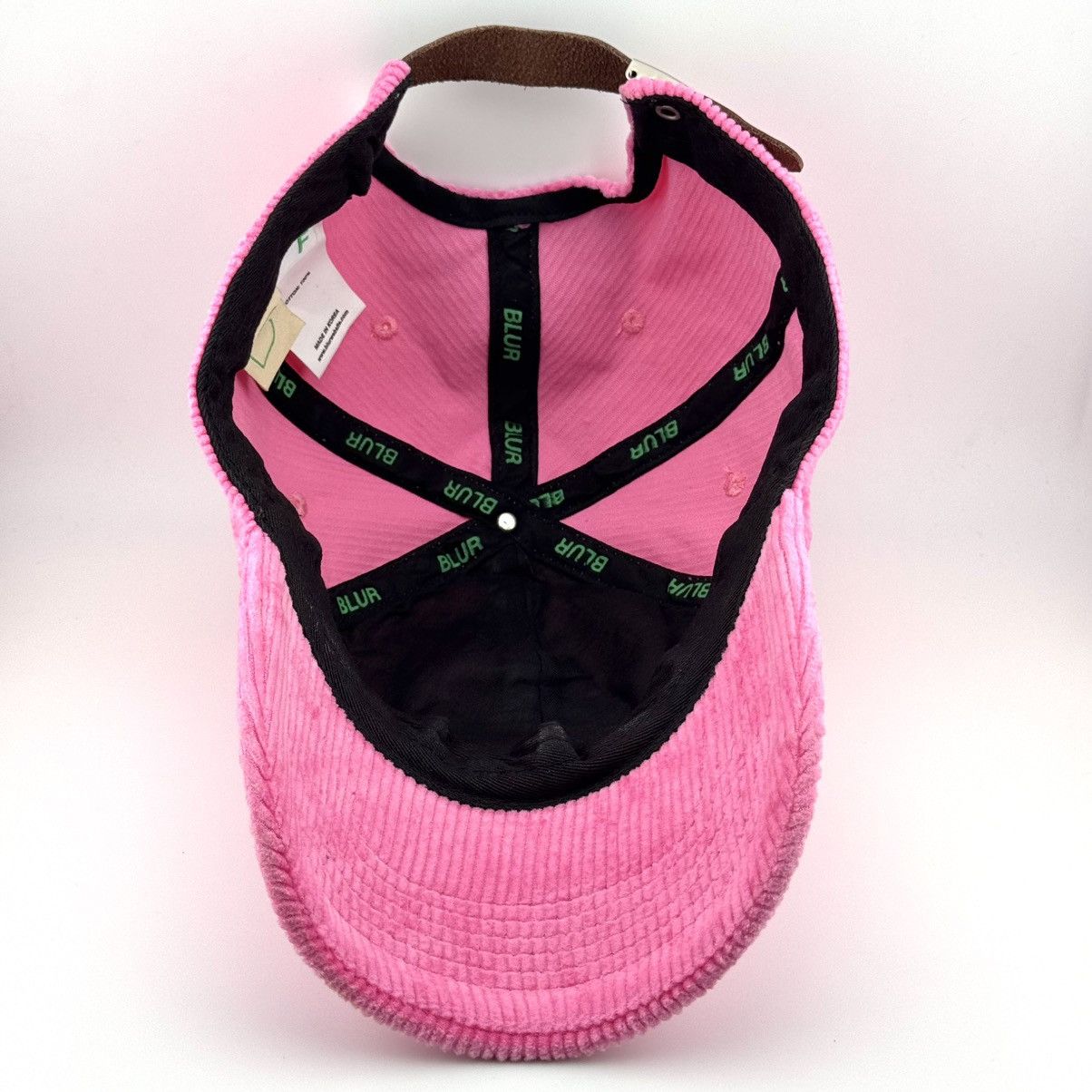 Japanese Brand BLUR Corduroy Ball Cap Big B Embroidery Logo Streetwear Hat Size ONE SIZE - 5 Thumbnail