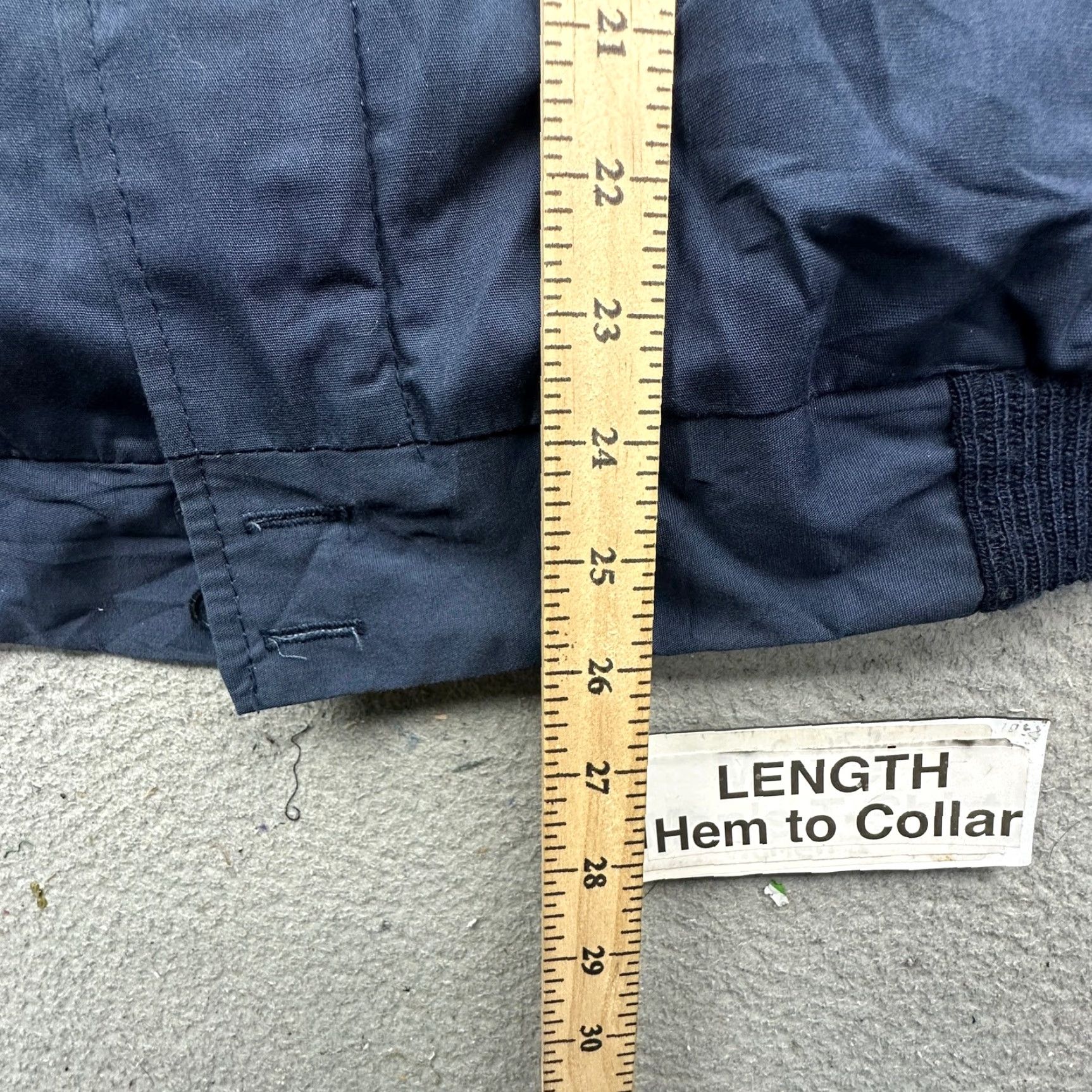 Vintage VINTAGE 80s Polyester Quilt Lined Bomber Flight Jacket Mens XL Talon Zipper Blue Navy Solid 90s 80s Casual Mens Size US XL / EU 56 / 4 - 5 Thumbnail