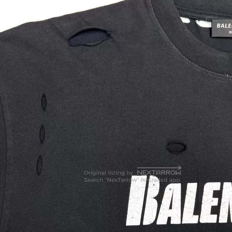 Balenciaga Balenciaga Destroyed Short Sleeve Size US XS / EU 42 / 0 - 6 Thumbnail