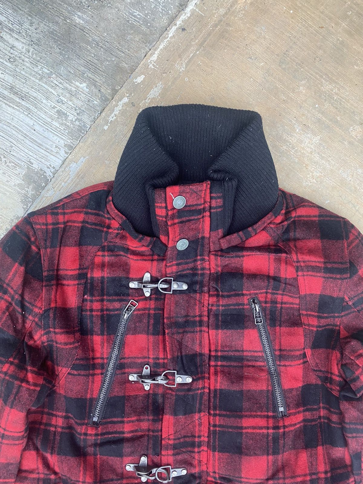 ジャケット・アウター IN THE ATTIC Check multi-pocket jacket In The Attic In The Attic Multi Zipped Pocket Nova Check