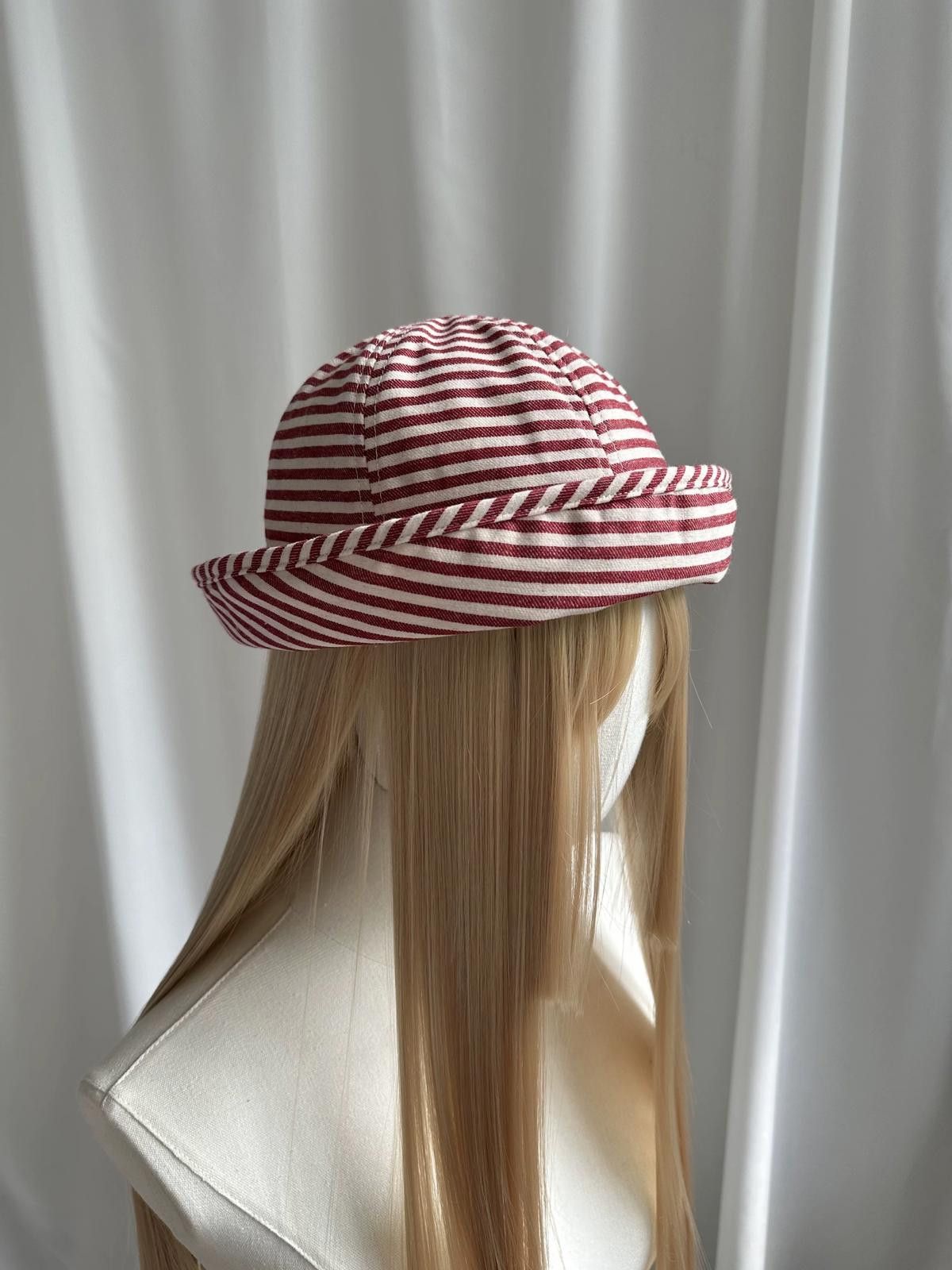 Japanese Brand Retro Red Striped Beret Sailor Cap Y2K French Girl Aesthetic Size ONE SIZE - 3 Thumbnail