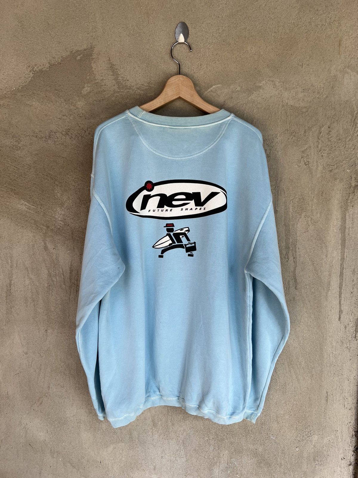 Vintage Vintage Nev Surf Style Spell Out Sweatshirt Size US L / EU 52-54 / 3 - 7 Thumbnail