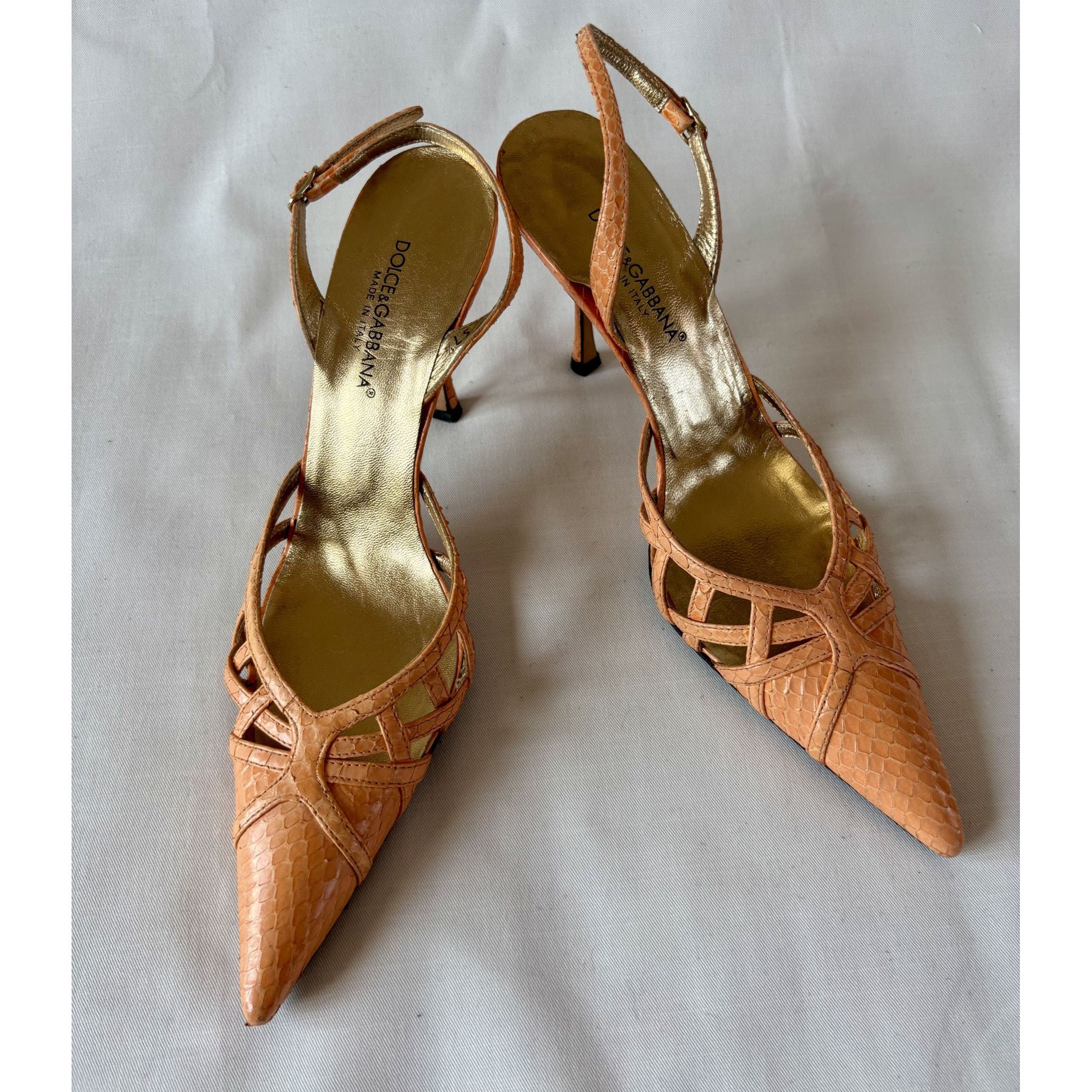 Dolce & Gabbana Slingbacks Dolce & Gabbana Size US 4.5 / IT 34.5 - 1 Thumbnail