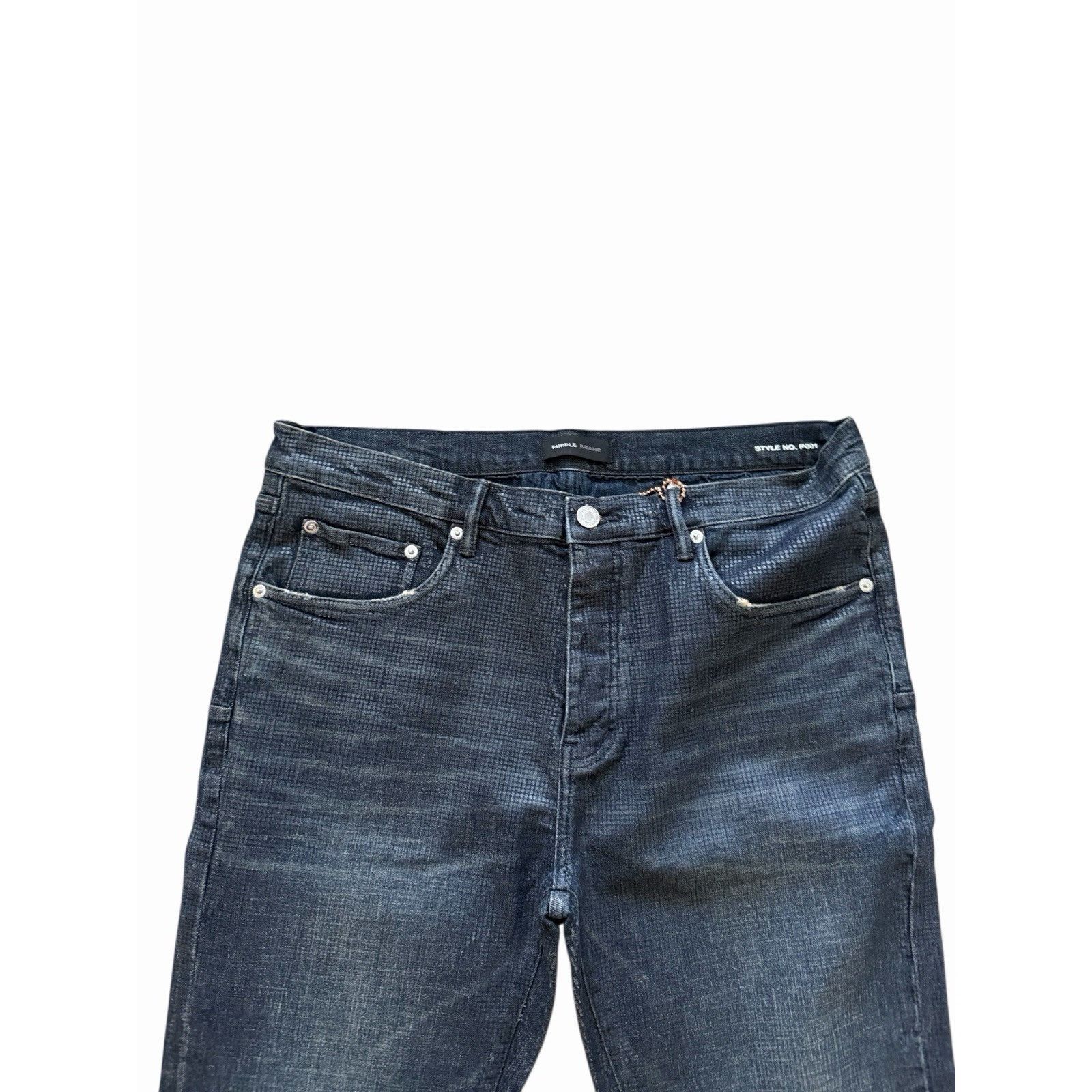Purple Brand Purple Brand Jeans Mens Tiled Overlay Skinny P001 Size 33/32 Size US 33 - 5 Thumbnail