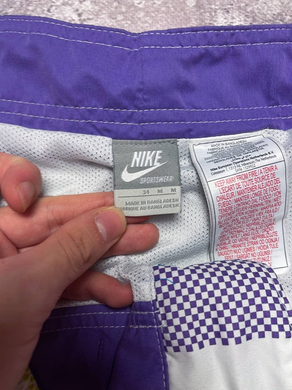 Nike × Vintage vintage nike crazy shorts 90s y2k Size US 33 - 4 Thumbnail