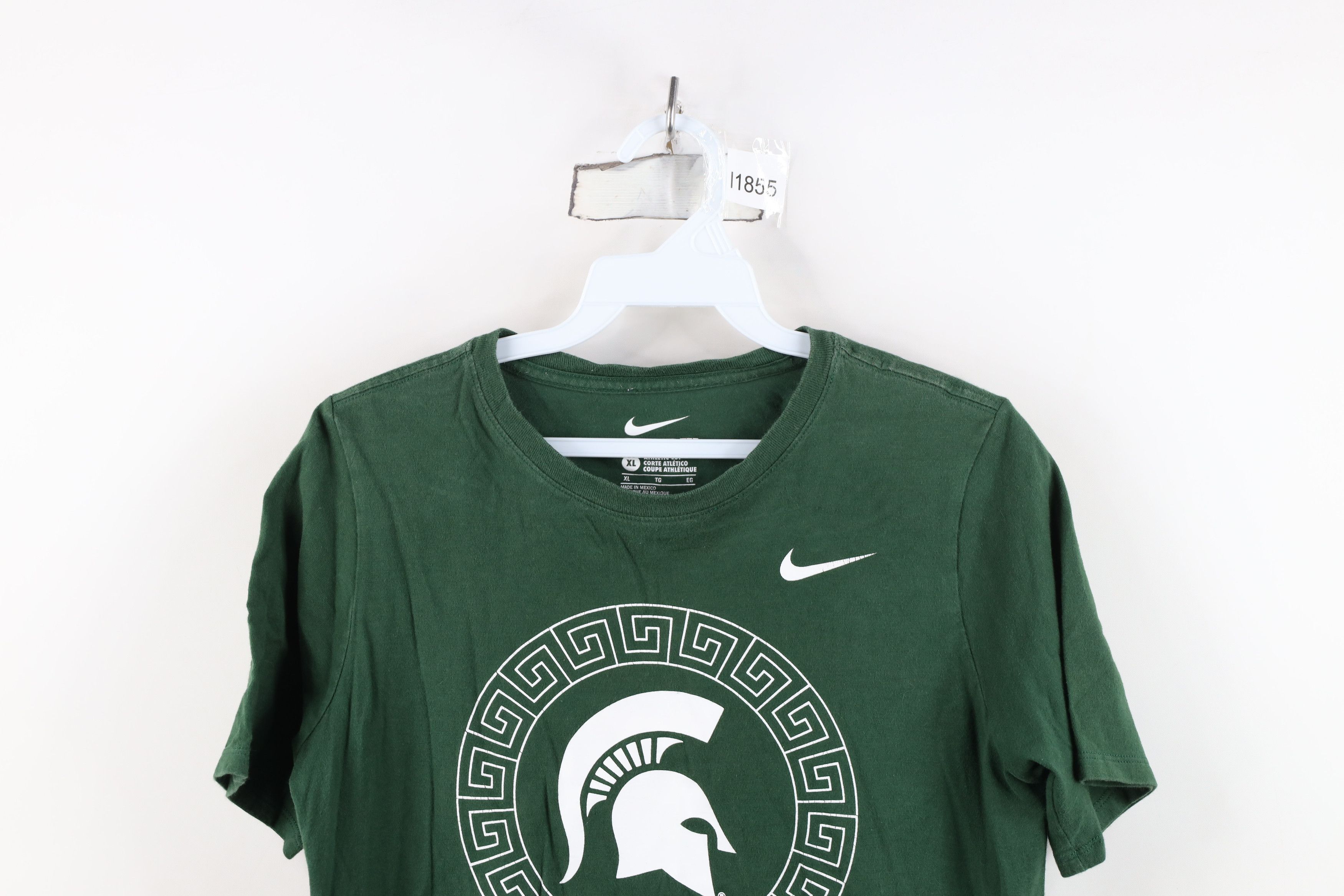 Nike Nike Michigan State University Football T-Shirt Green Size XL / US 12-14 / IT 48-50 - 2 Thumbnail