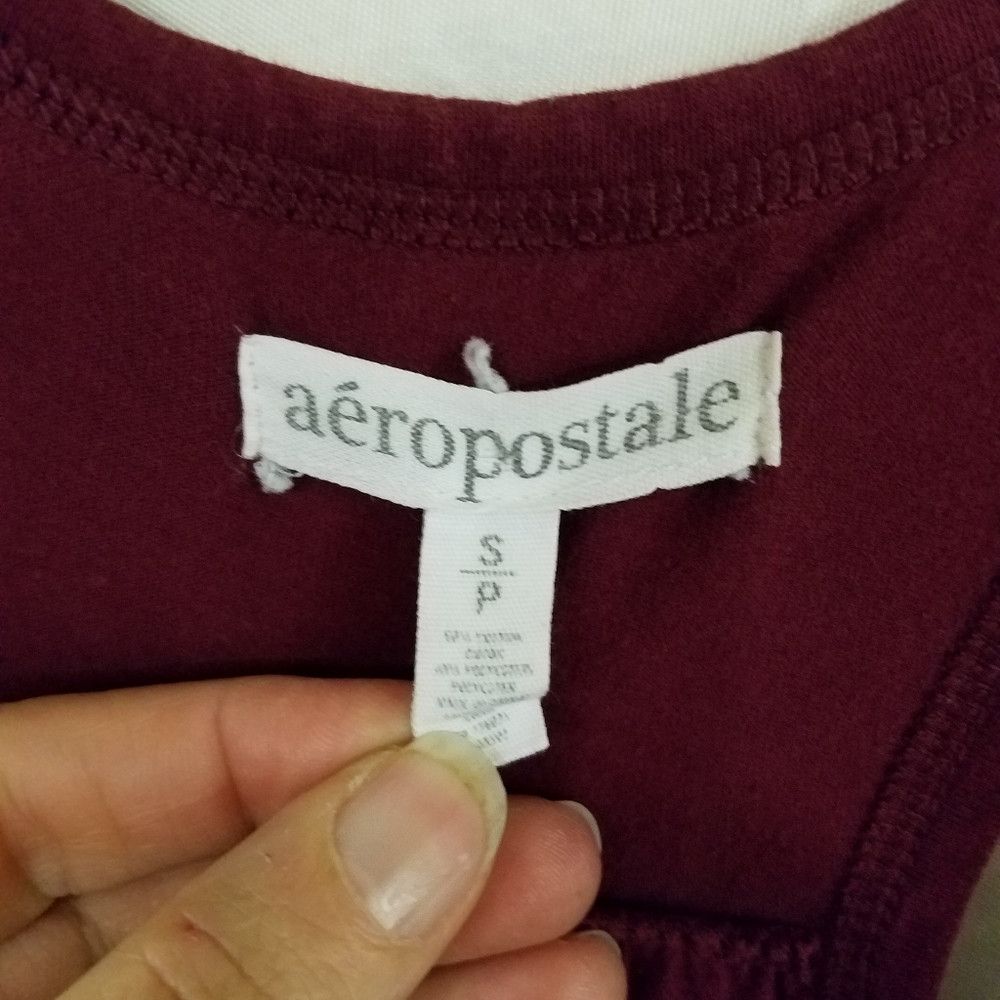 Other Aeropostale Size Small Petite Burgandy Wine Dress Size S / US 4 / IT 40 - 2 Thumbnail
