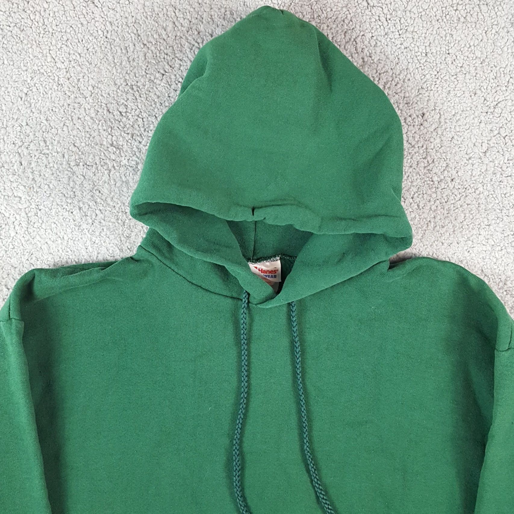 Hanes Vintage Hanes Forest Green Hoodie L Men 90s Grunge Y2K Crew Neck Pullover Sweatshirt Size US L / EU 52-54 / 3 - 2 Thumbnail