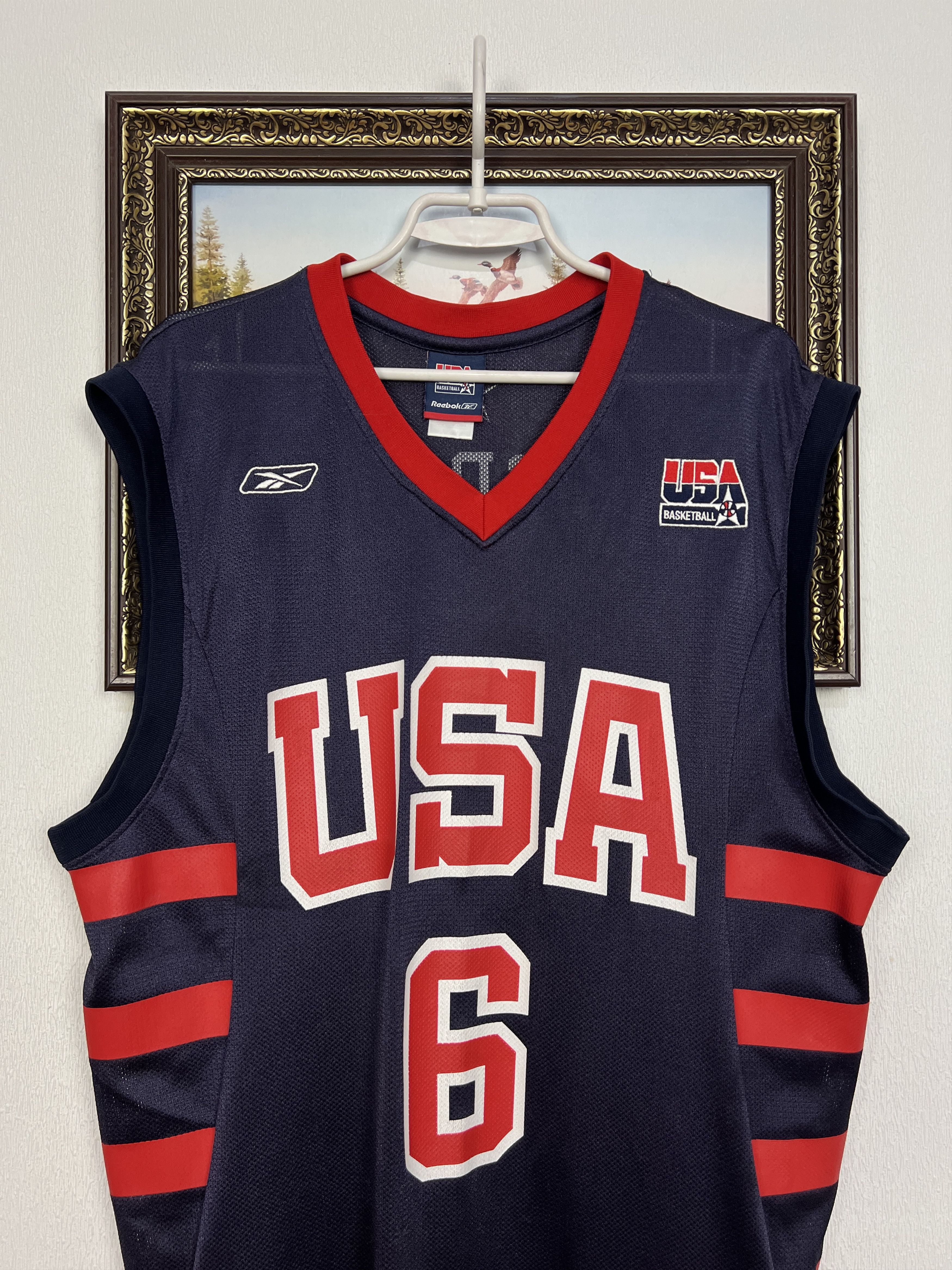 Reebok USA National Team Basketball Jersey #6 McGrady Trikot Size US L / EU 52-54 / 3 - 2 Thumbnail