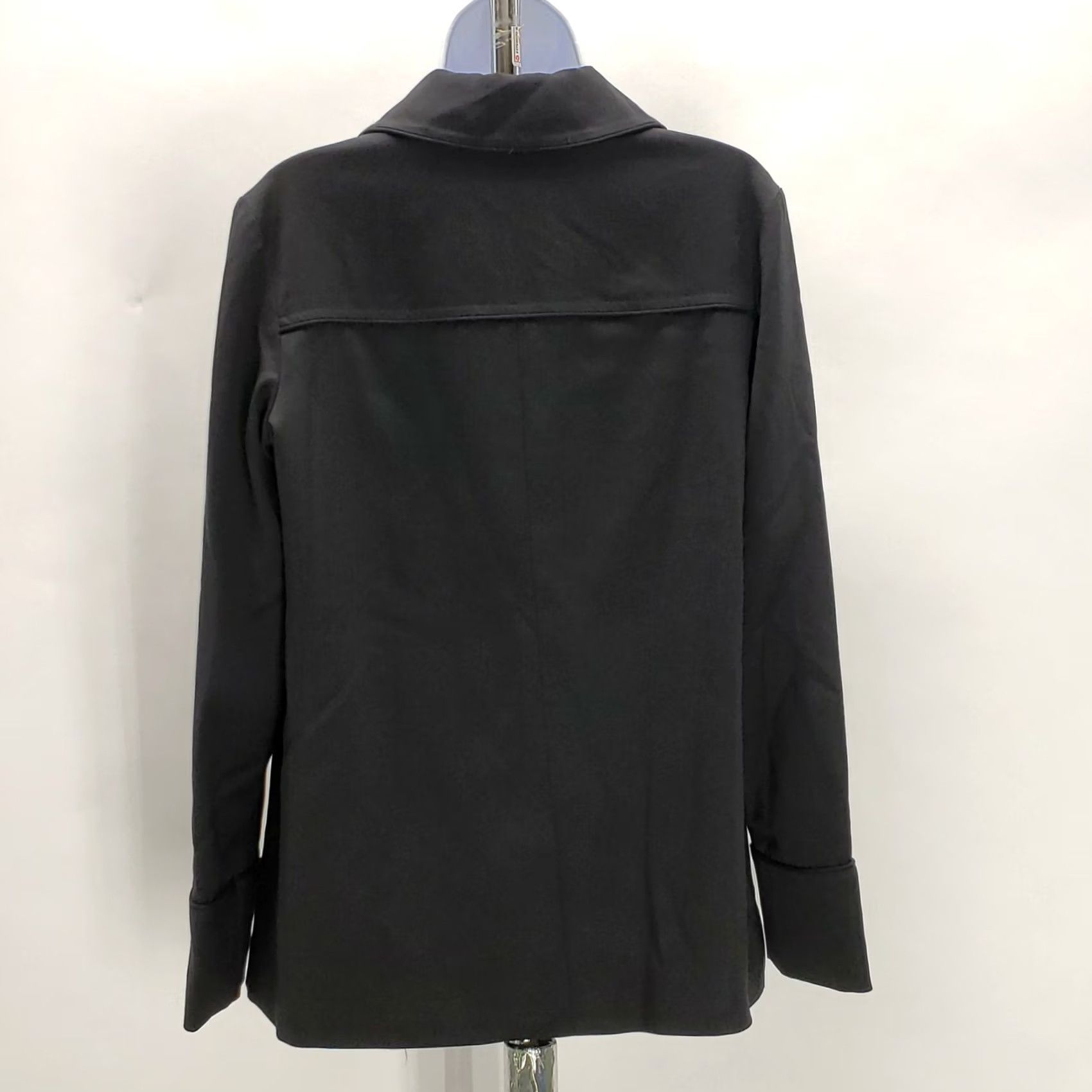 Frame Frame Blazer Shirt Jacket Womens Sz S Black Button-Down Framework Frame Blazer No WT Vintage NoN/A Size S / US 4 / IT 40 - 4 Thumbnail