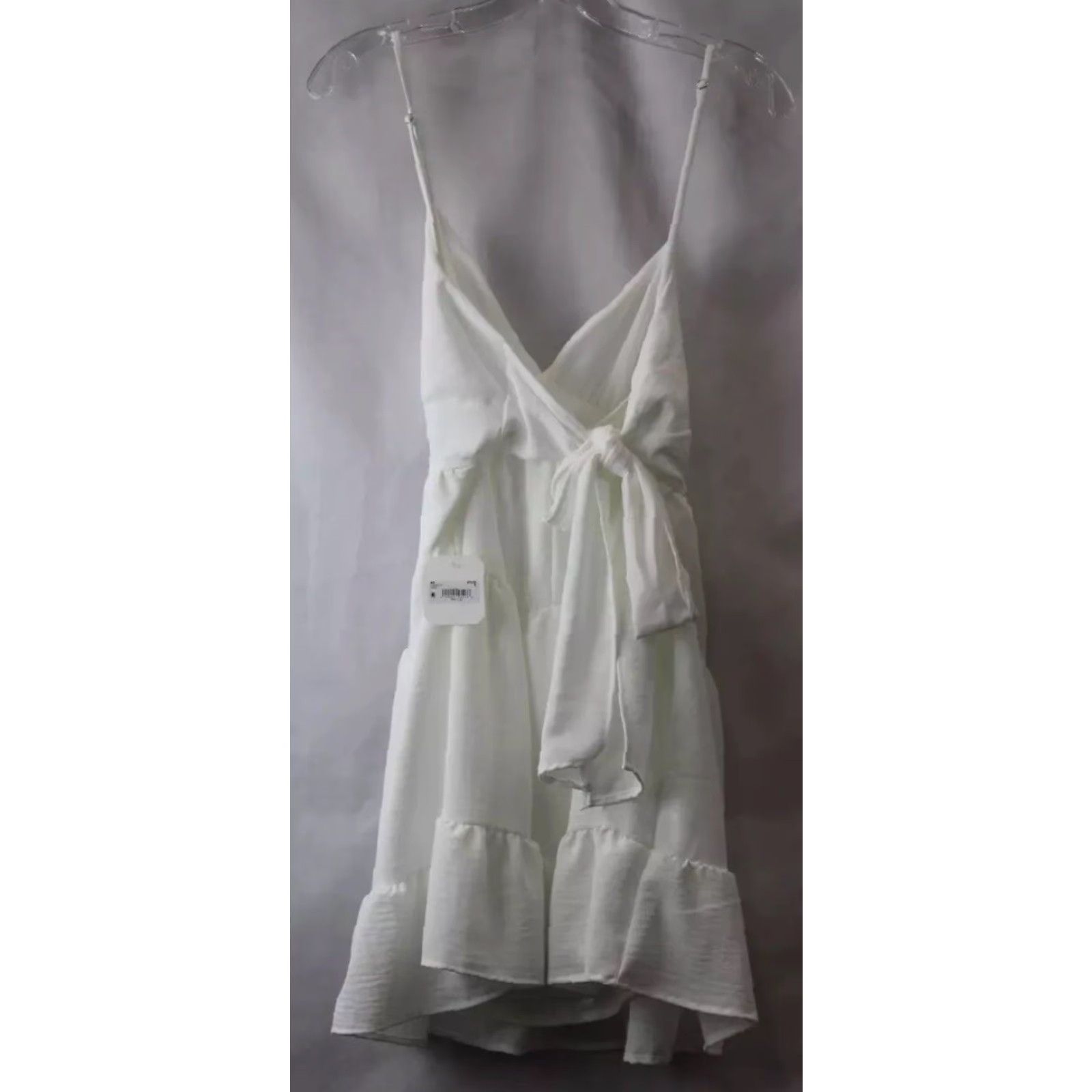 Vintage Altar'd State Sundress Women's White Tiered Ruffle Back Tie Short Dress S Size S / US 4 / IT 40 - 2 Thumbnail