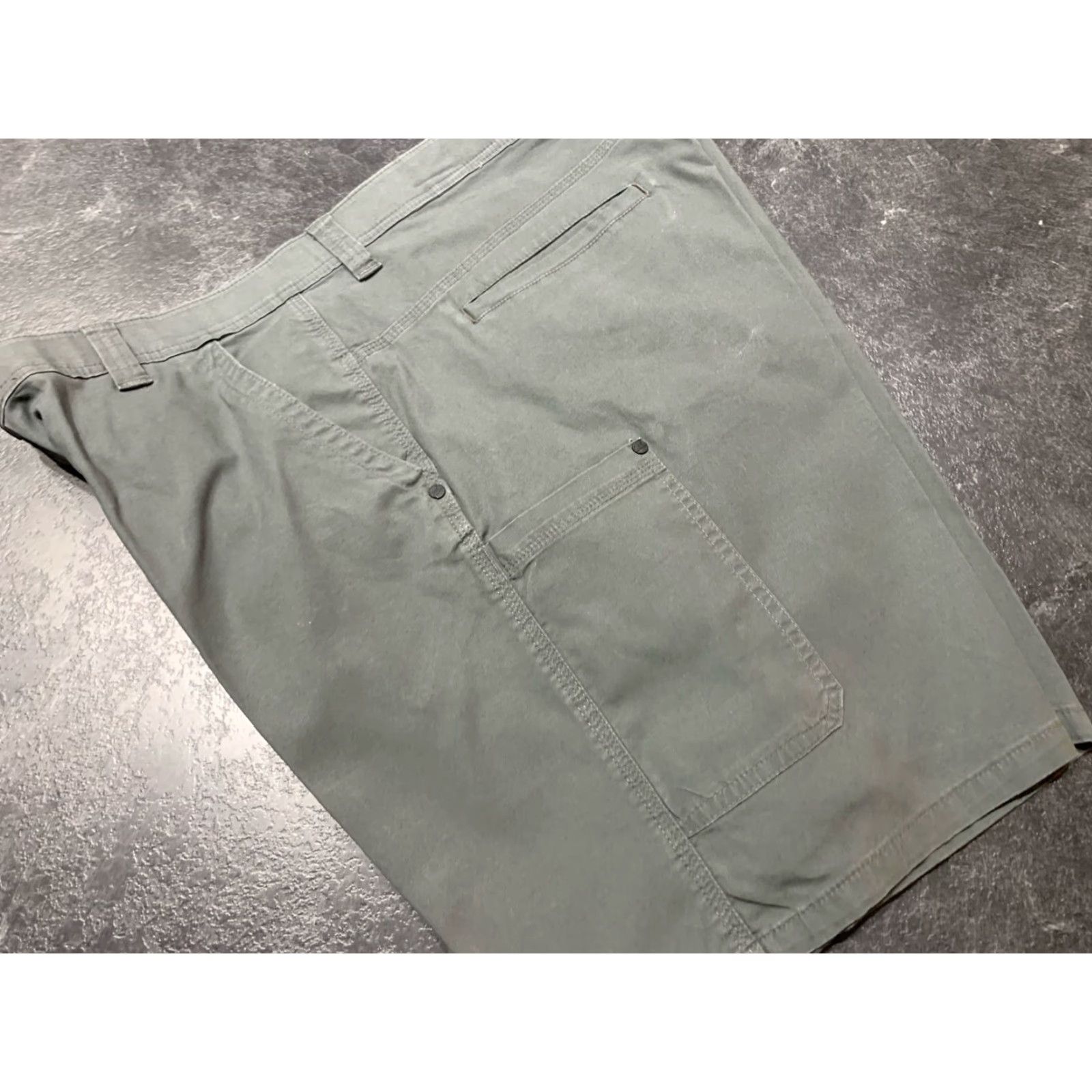 Wrangler Wrangler Mens Shorts 38 Casual Outdoor Performance Chino Flat Front Green Cotton Nylon Spandex Size US 38 / EU 54 - 2 Thumbnail