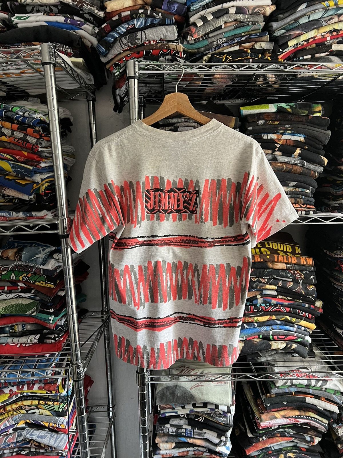 Vintage 80s Jimmy’z Surf AOP Single Stitch Skate Tee Size US S / EU 44-46 / 1 - 2 Thumbnail