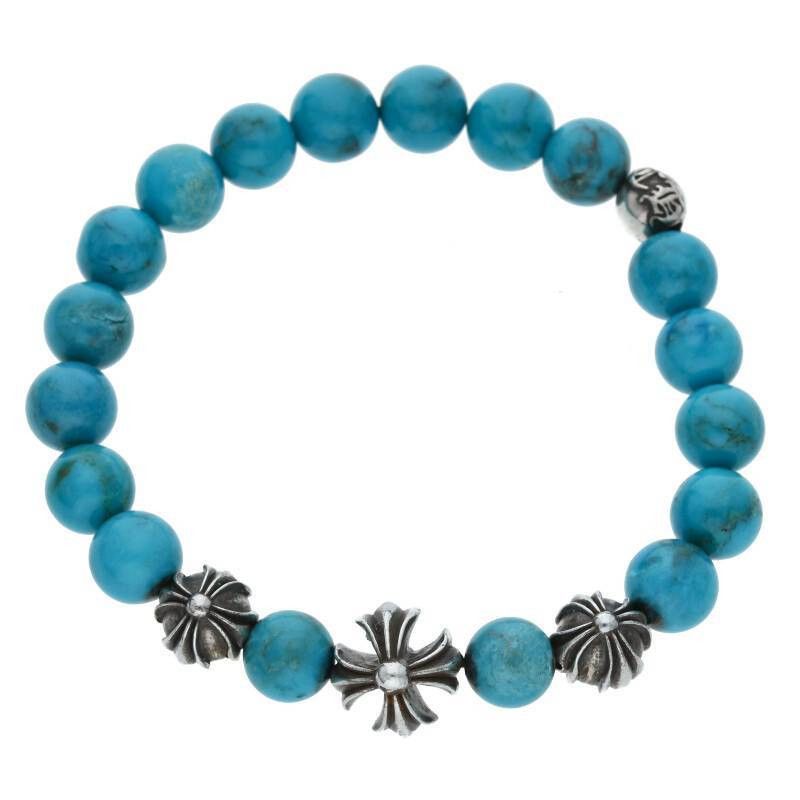 image of Chrome Hearts Beaded Turquoise Bracelet, Men's