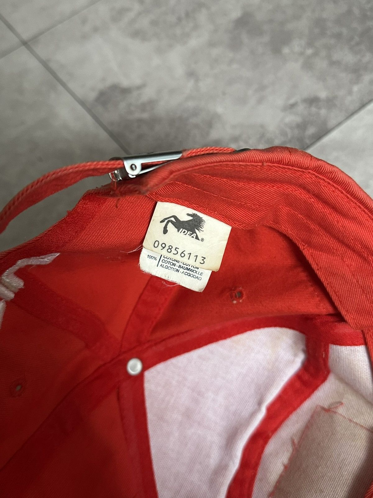 Ferrari Vintage Ferarri x Fila F1 Racing Faded Official License Cap Size ONE SIZE - 10 Thumbnail