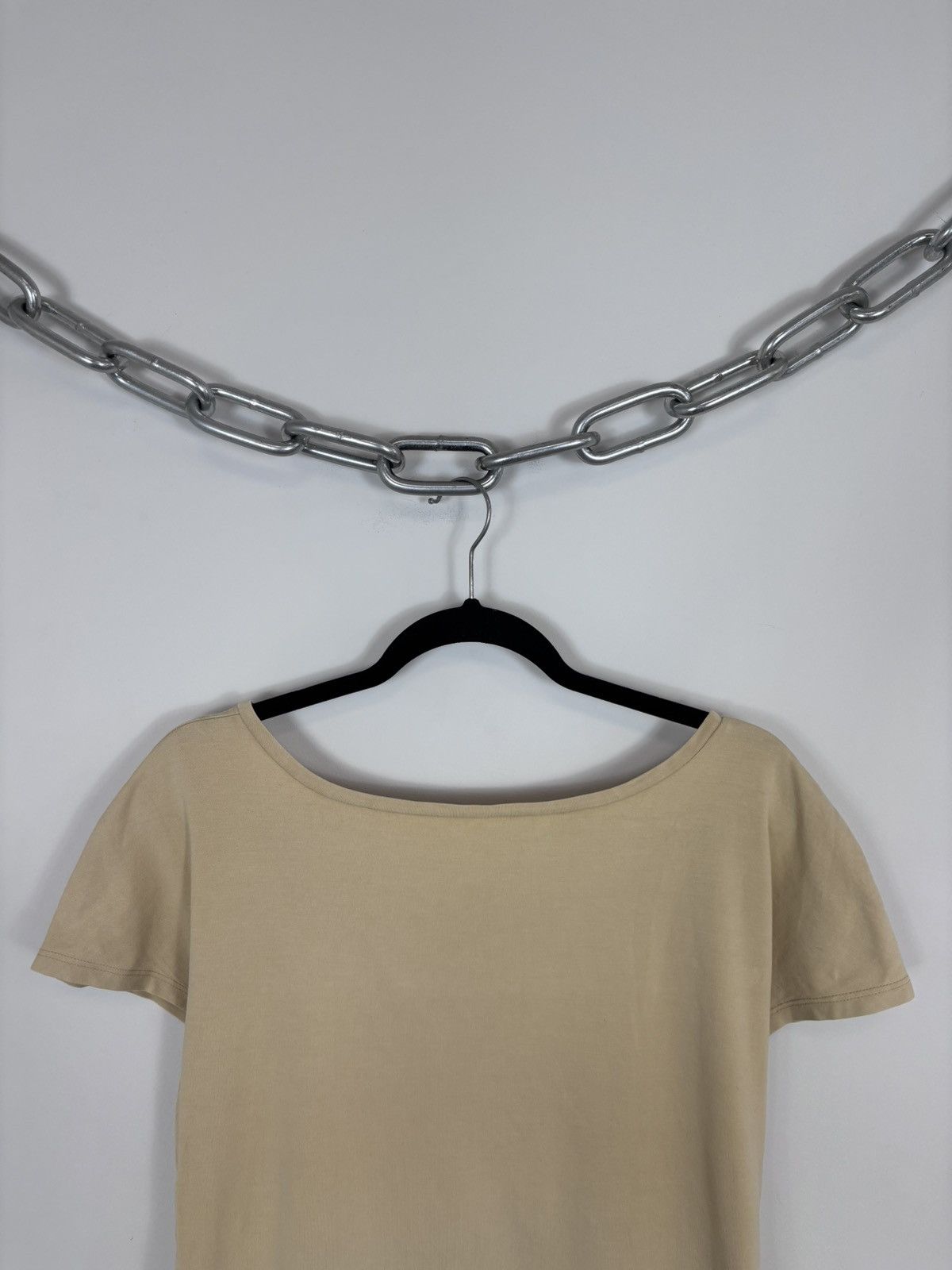 Max Mara Max Mara Women’s Yellow Boat Neck T-Shirt Short Sleeve Size XL / US 12-14 / IT 48-50 - 3 Thumbnail