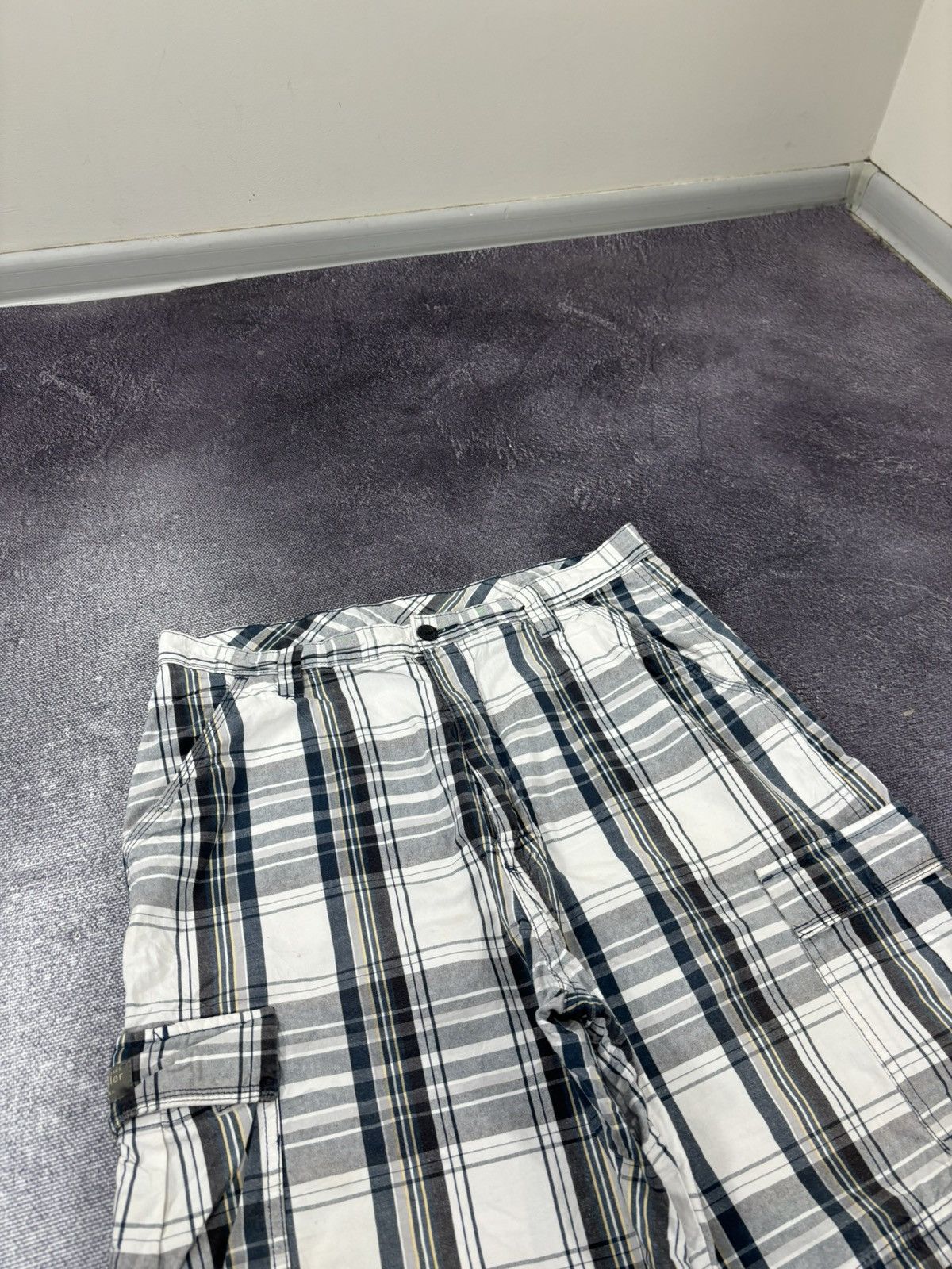 Vintage Vintage Wrangler Y2K American Hype Check Baggy Cargo Shorts Size US 36 / EU 52 - 5 Thumbnail