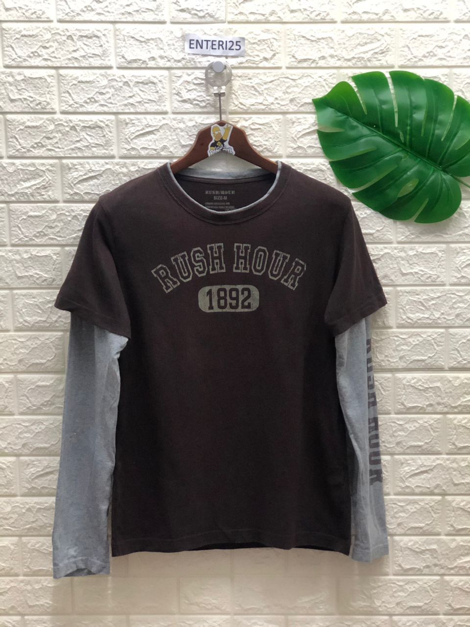 Vintage vintage Rush hour hoodie plain Japanese brand designer Size US M / EU 48-50 / 2 - 1 Thumbnail