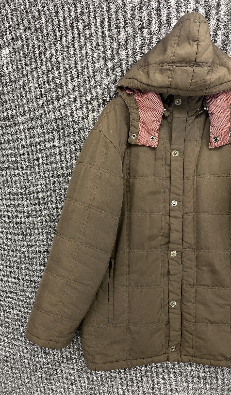 Japanese Brand Vintage Kansai Yamamoto Hoodie Quilted Down Jacket Size US M / EU 48-50 / 2 - 3 Thumbnail