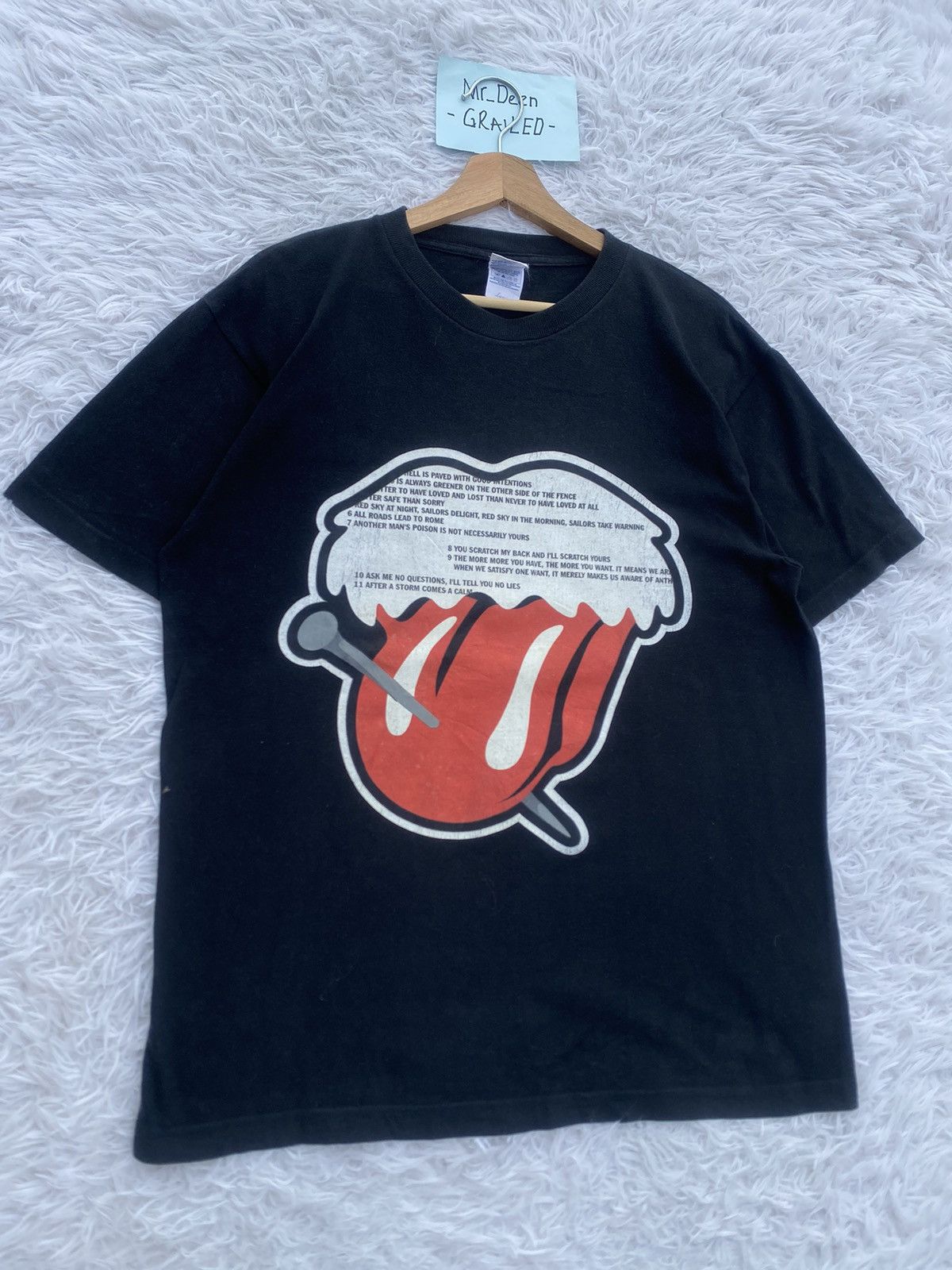 Japanese Brand Rare The Rolling Stones Japanese Brand Number Nine Tshirt Size US L / EU 52-54 / 3 - 2 Thumbnail