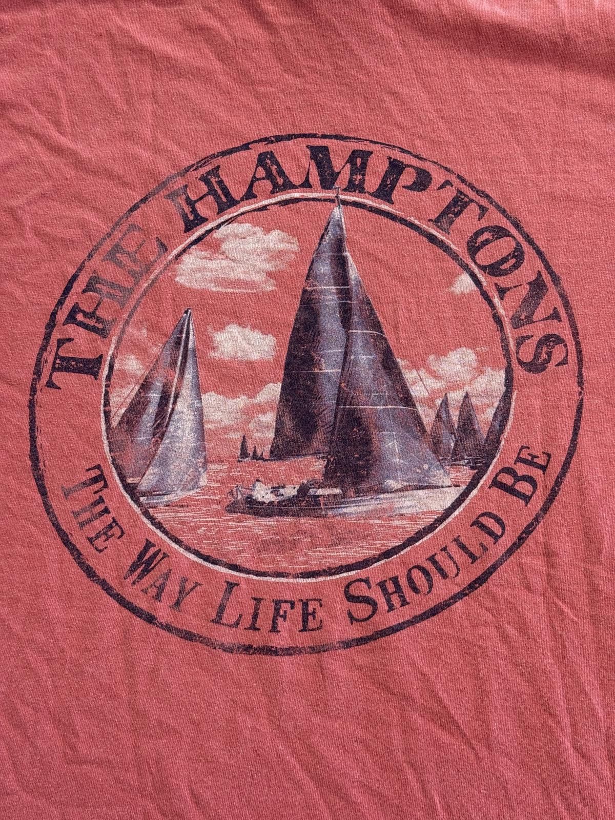 Comfort Colors Faded The Hamptons Ny T-shirt Sailing The Way Life Should Be Size US M / EU 48-50 / 2 - 6 Thumbnail