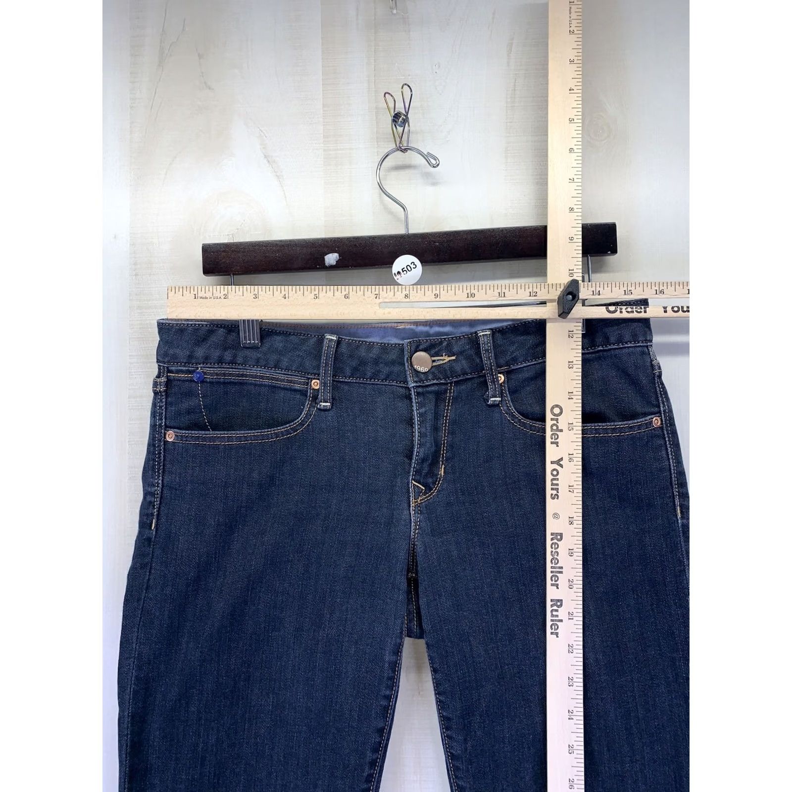 Gap Gap Dark Wash Ankle Skinny Denim Women’s Jeans 28/6-10503 Slim Cotton Blend Stretch Blue Sizes 6 Regular Women Mids 28In Inseam See Photo Size 28" / US 6 / IT 42 - 2 Thumbnail