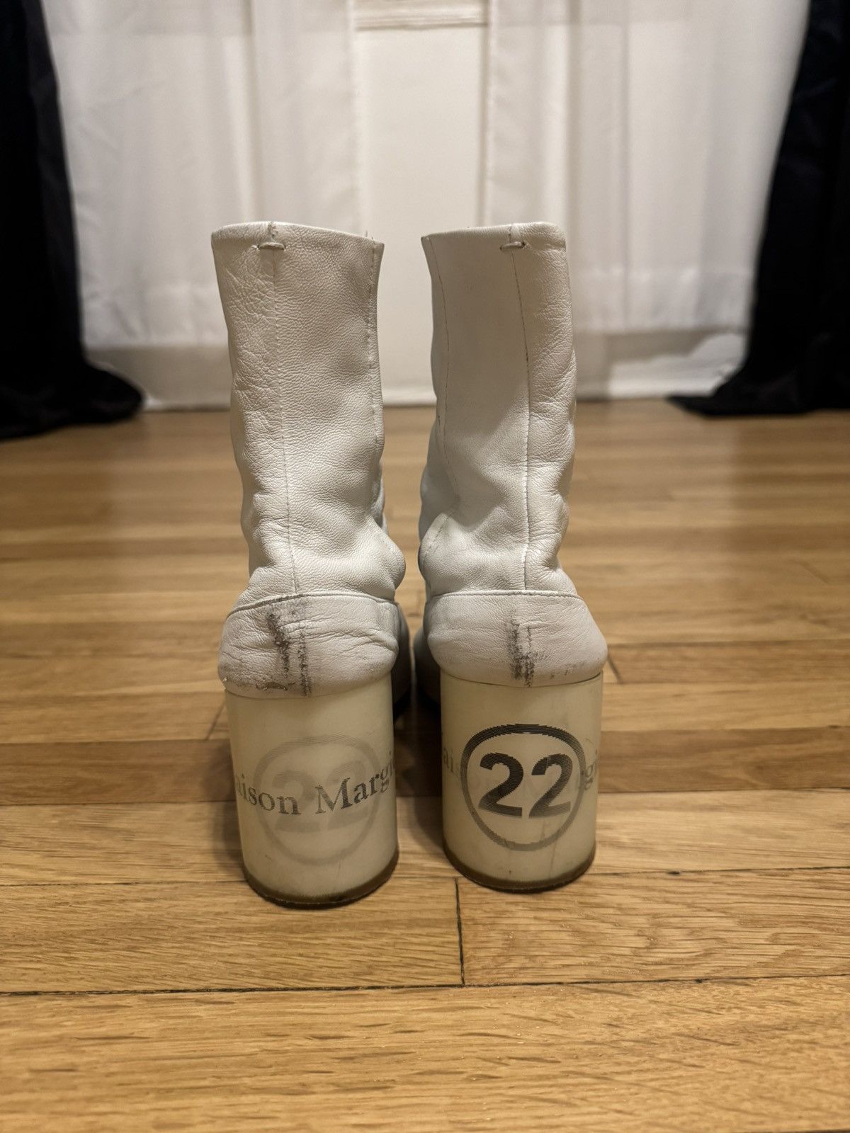 Maison Margiela RARE Margiela Taxi boots with holographic logo Size US 7 / IT 37 - 3 Thumbnail