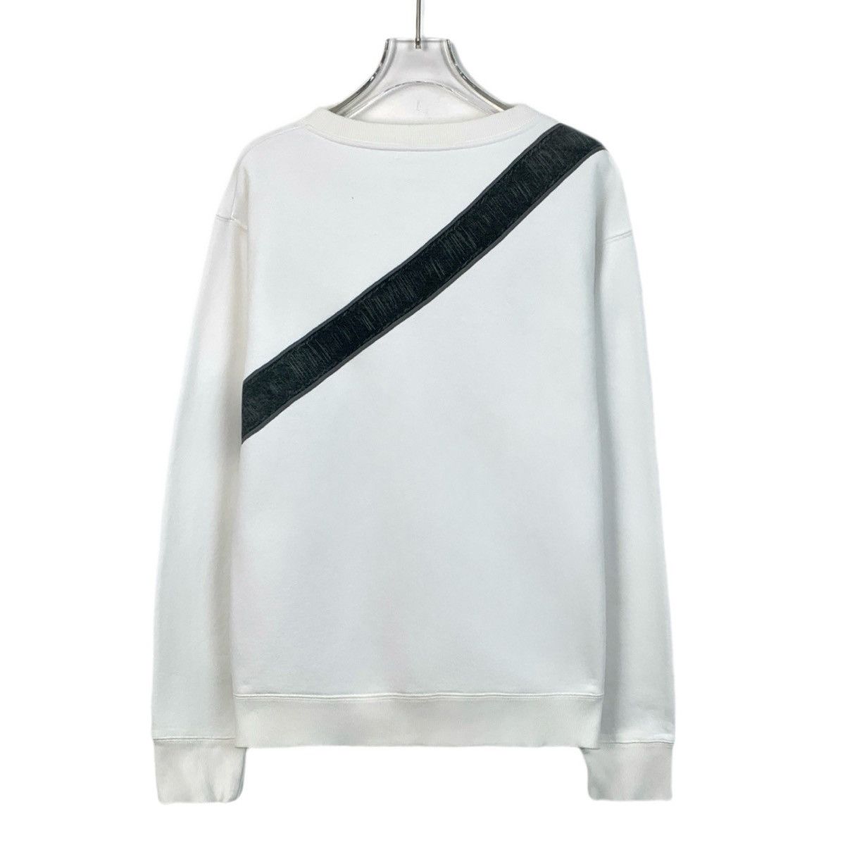 Dior Dior White Crossbody Logo Printed Cotton Sweatshirt Size M / US 6-8 / IT 42-44 - 2 Thumbnail