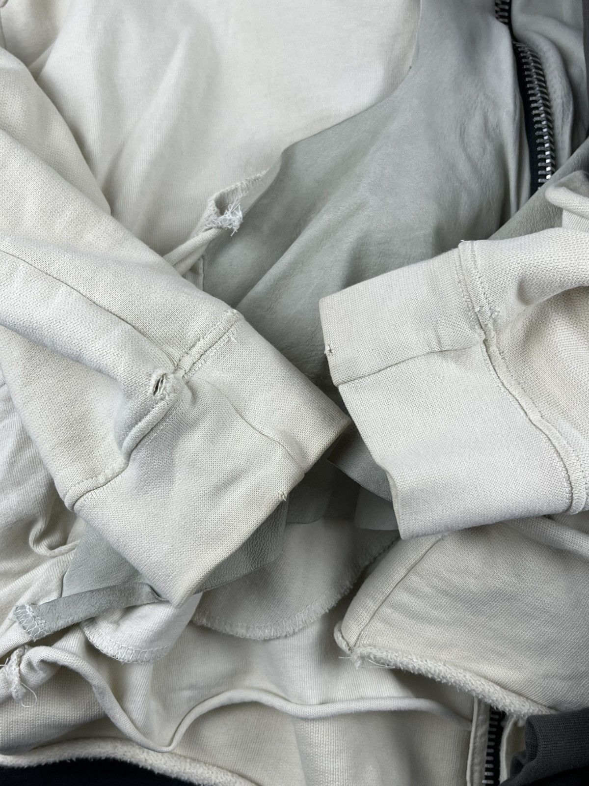 Rick Owens Rick Owens SLAB Layered Leather Bondage Hoodie Size US M / EU 48-50 / 2 - 7 Thumbnail