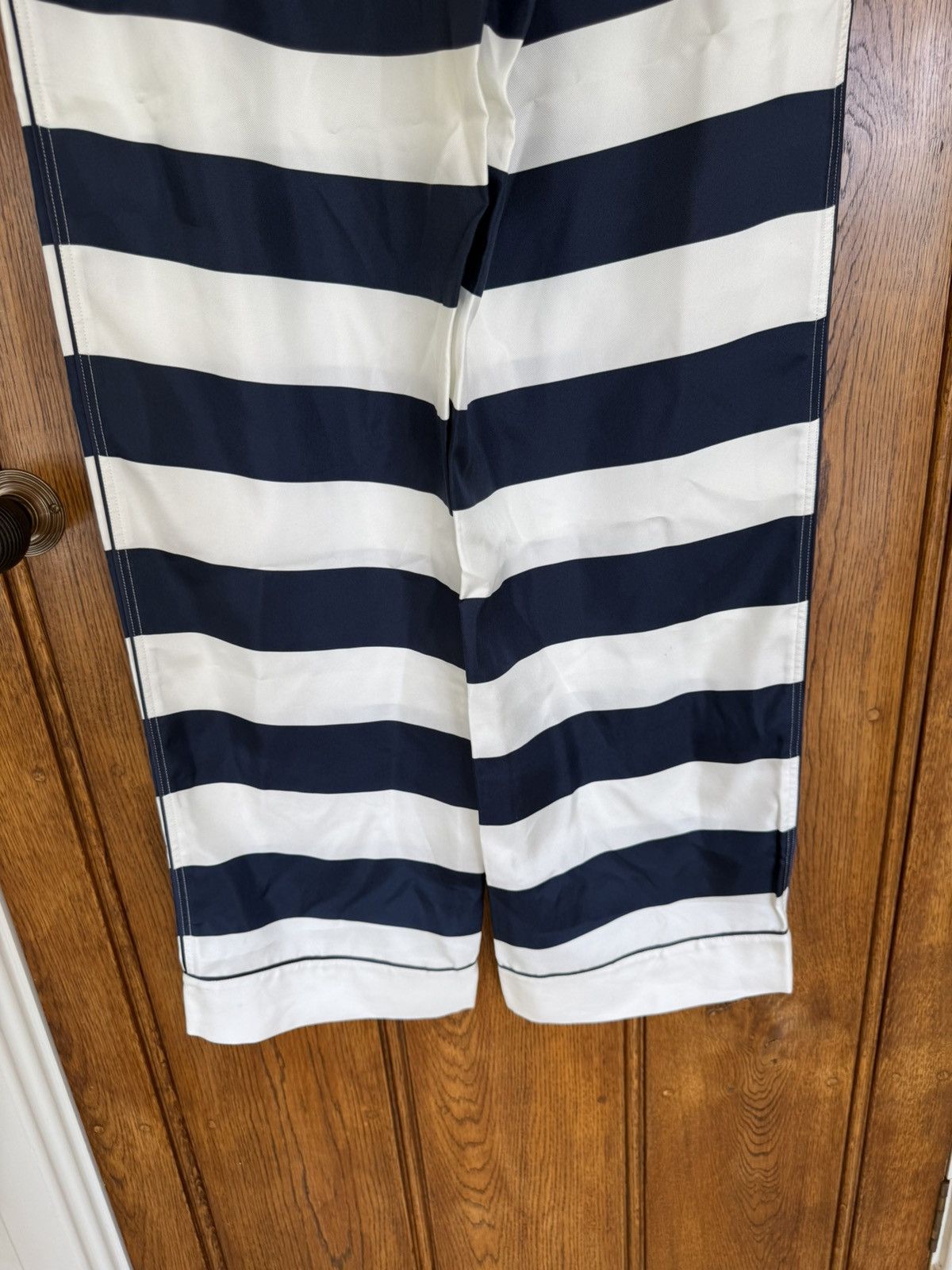 Dolce & Gabbana Dloce & Gabbana silk stripe sailor pants blue white 😍😍😍 Size US 30 / EU 46 - 18 Thumbnail