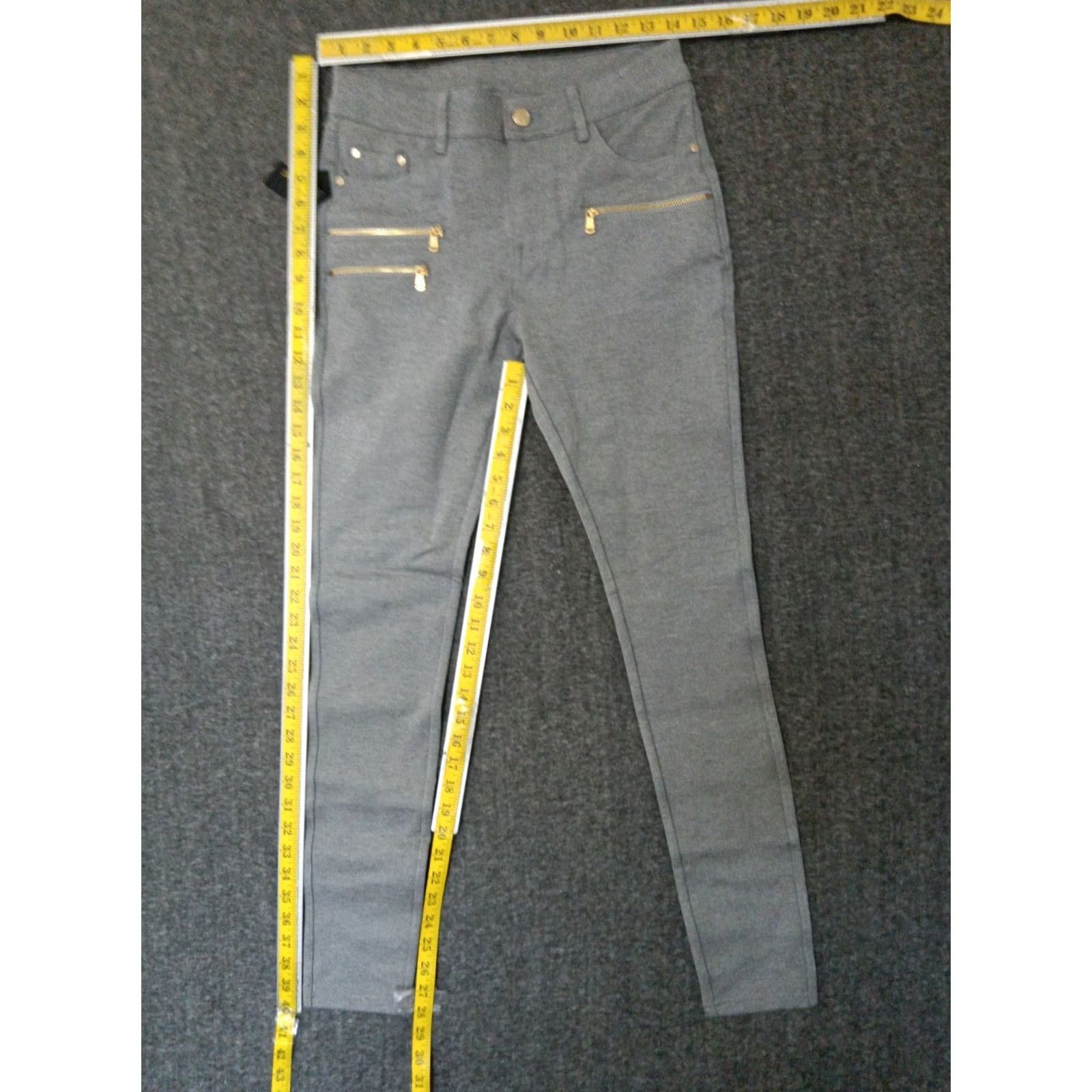 Vintage BAMANS Women's M Ultra Stretch Comfy Skinny Pants 5 Pockets Office Ponte Pant Size 32" / US 10 / IT 46 - 5 Thumbnail