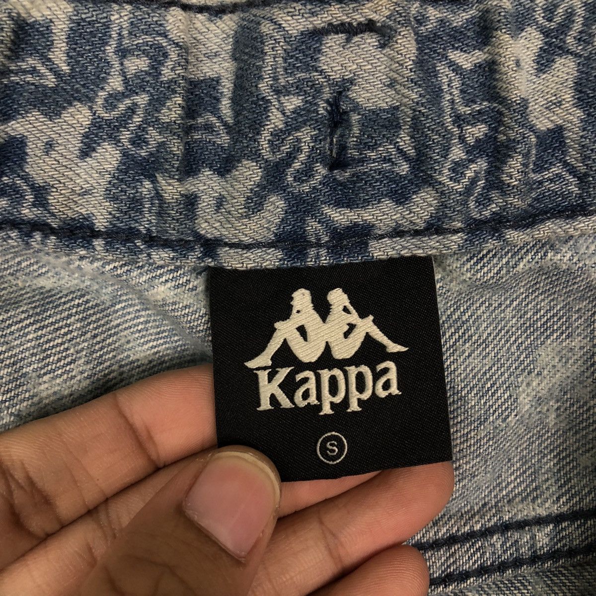 Japanese Brand 🔥90’s Full Print Kappa GU Japan Made Denim Streetwear Style Size US 30 / EU 46 - 13 Thumbnail