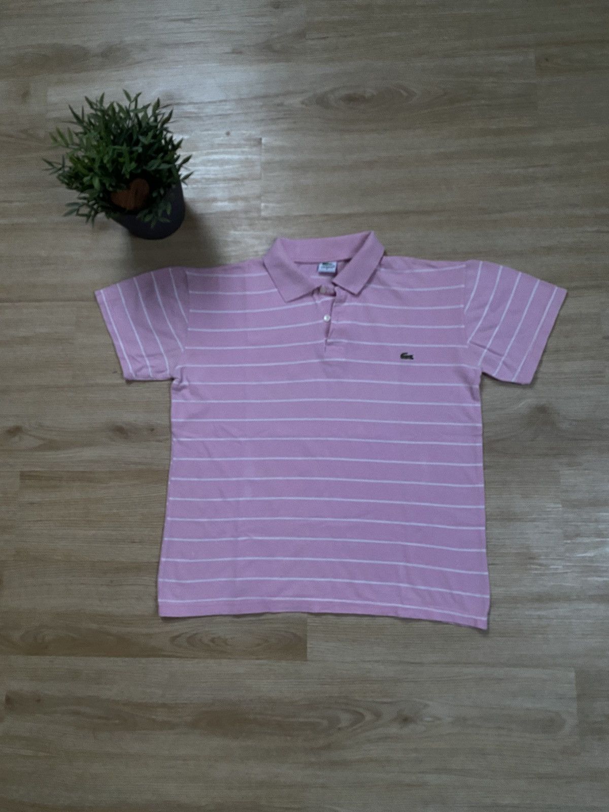 Lacoste Lacoste Pink Striped Polo Shirt – Size S Size US S / EU 44-46 / 1 - 1 Thumbnail