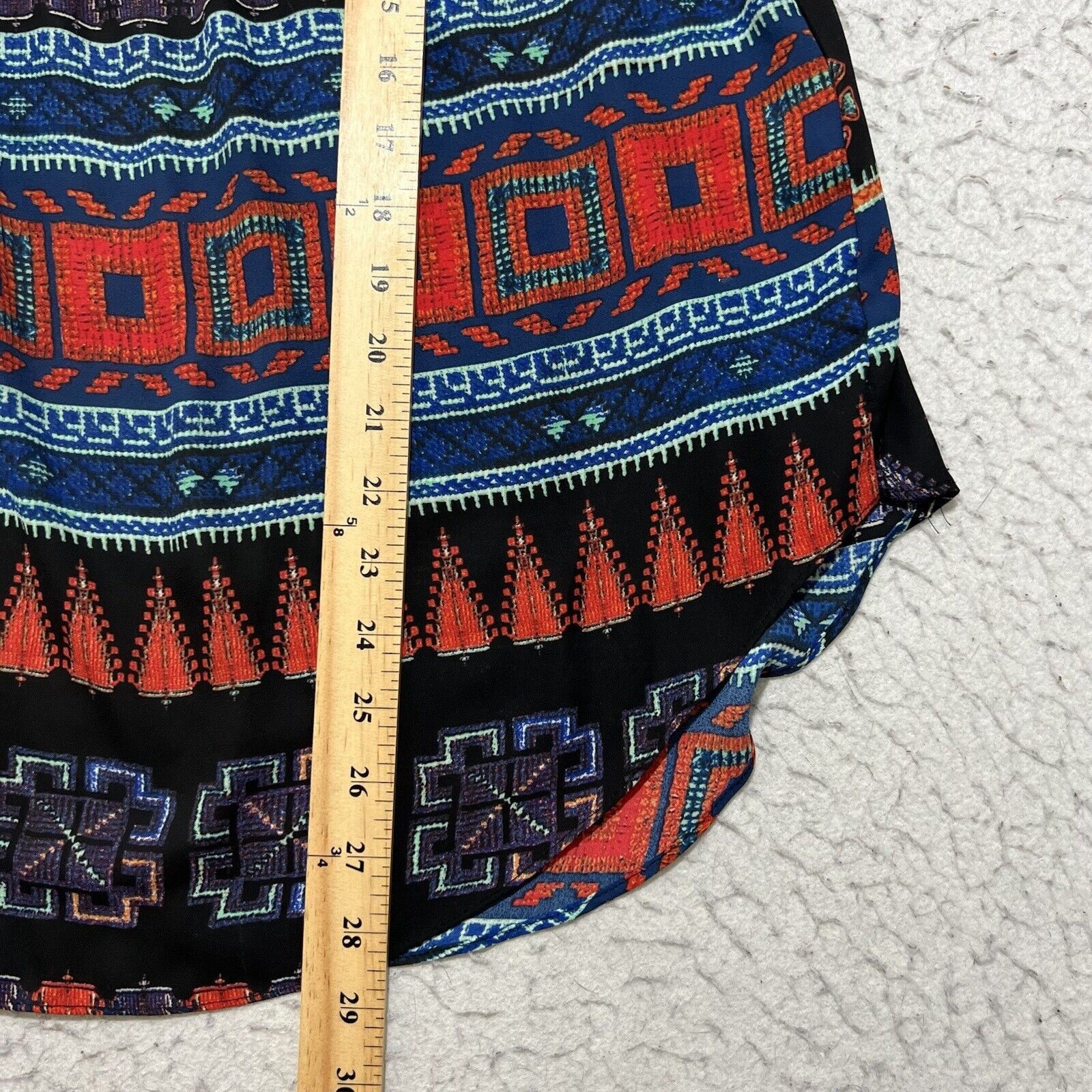 Other Patrons of Peace Boho Aztec Lightweight Open Back Blouse Size L / US 10 / IT 46 - 9 Thumbnail