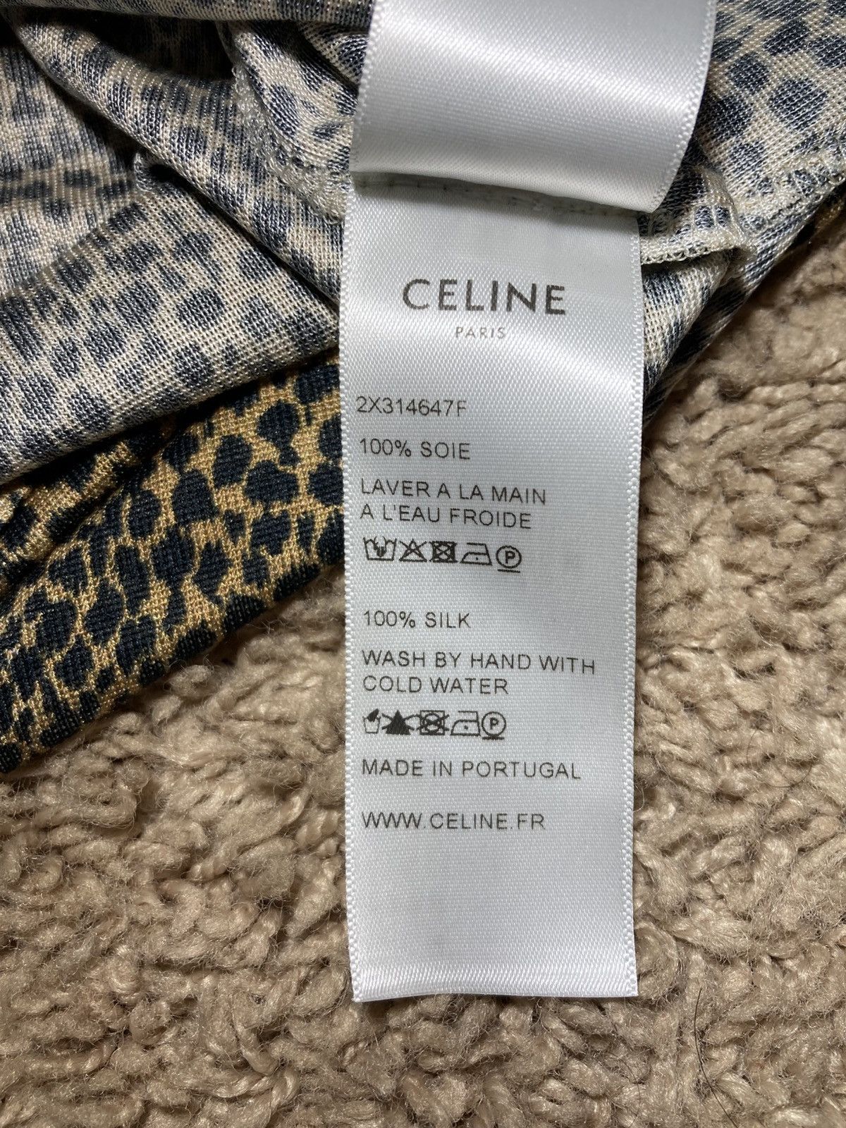 Celine SS19 Celine Cheetah Silk Shirt Crew 2019 Animal Print Hedi Size US S / EU 44-46 / 1 - 8 Thumbnail