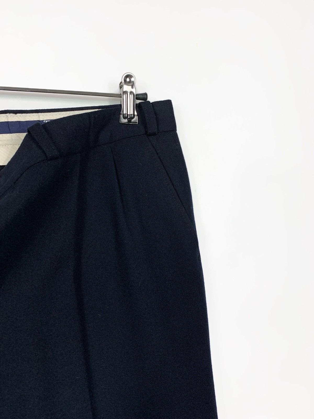 Burberry Vintage Burberrys Men's Navy Wool Trousers West Germany Size US 32 / EU 48 - 5 Thumbnail