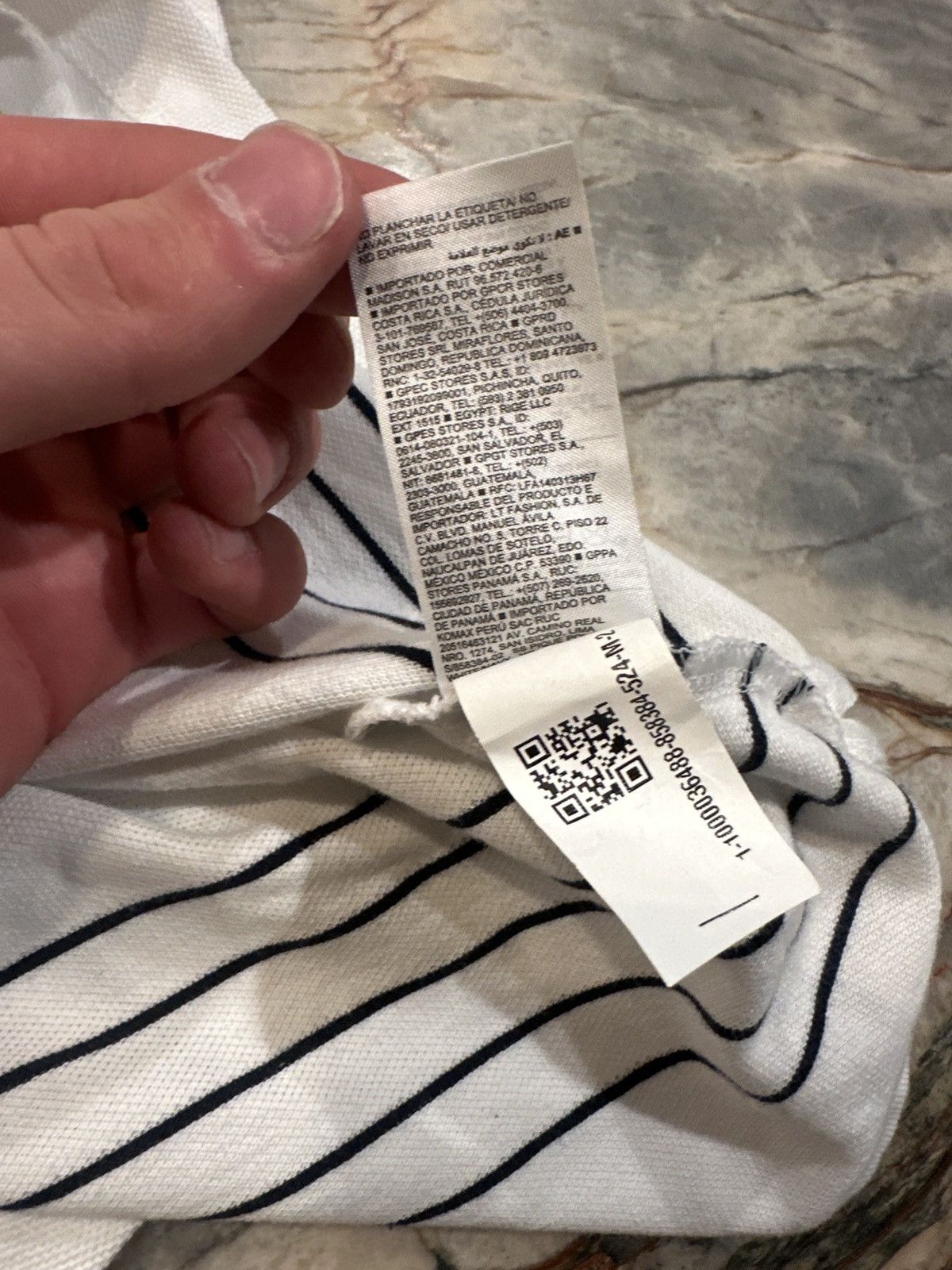Old Navy White striped Old Navy Polo Size US M / EU 48-50 / 2 - 4 Thumbnail