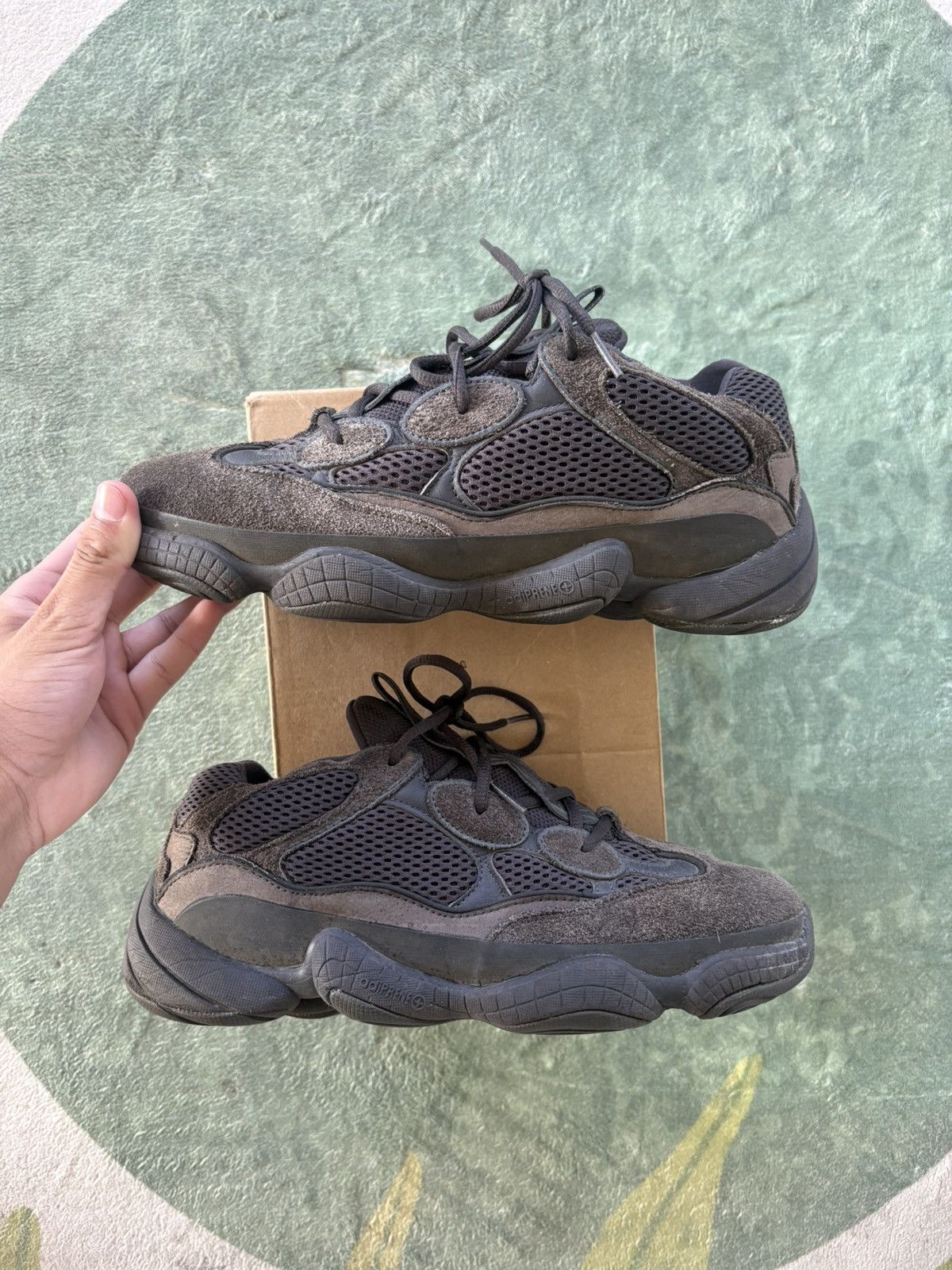 Yeezy Adidas Yeezy Boost 500 Utility Black Size 10.5 Size US 10.5 / EU 43-44 - 4 Thumbnail