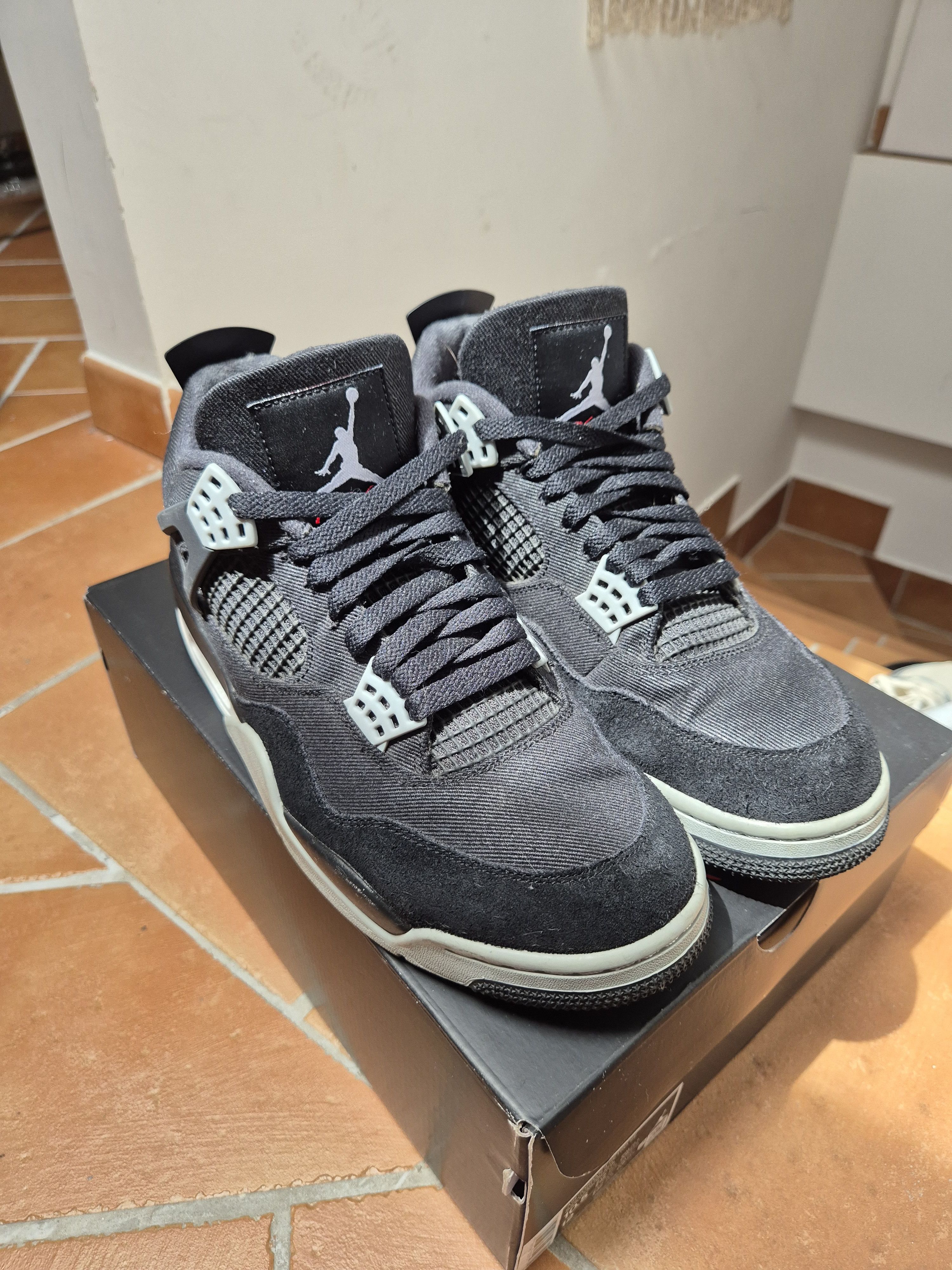 Jordan Brand Jordan 4 black canvas Size US 10 / EU 43 - 3 Thumbnail