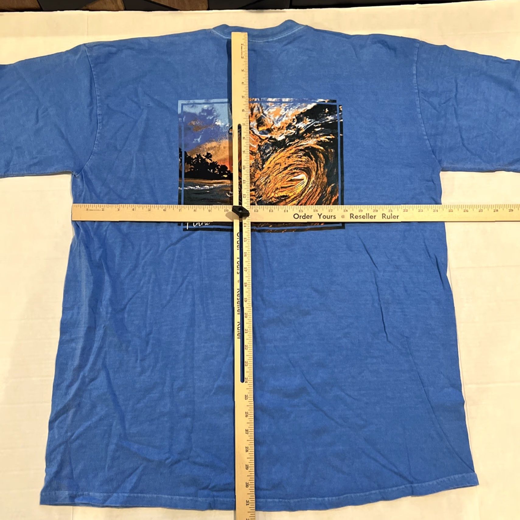 Vintage VINTAGE Crazy Shirts Shirt 2XL Blue Surfrider Logo Graphic Print Crew Neck Mens Size US XXL / EU 58 / 5 - 7 Thumbnail