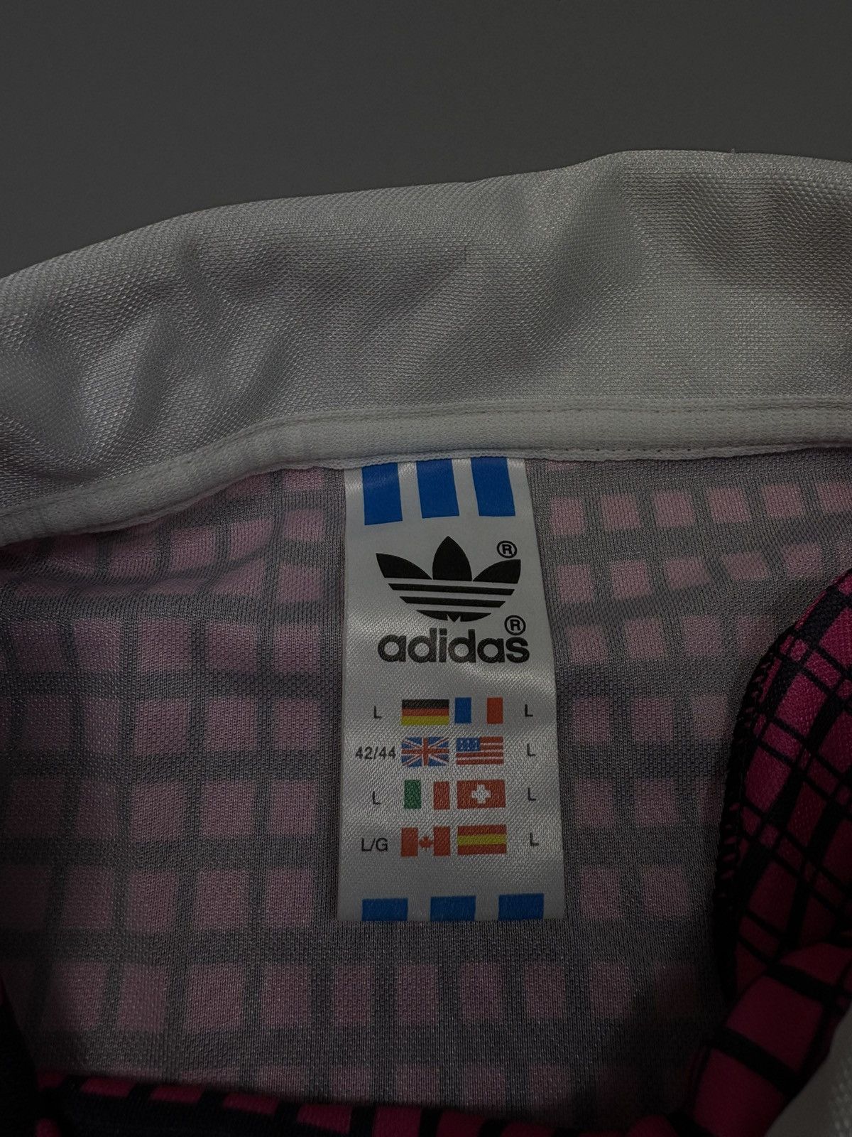 Adidas Adidas Vintage Y2K Streetwear 90's Plaid Jersey Polo Size US L / EU 52-54 / 3 - 12 Thumbnail