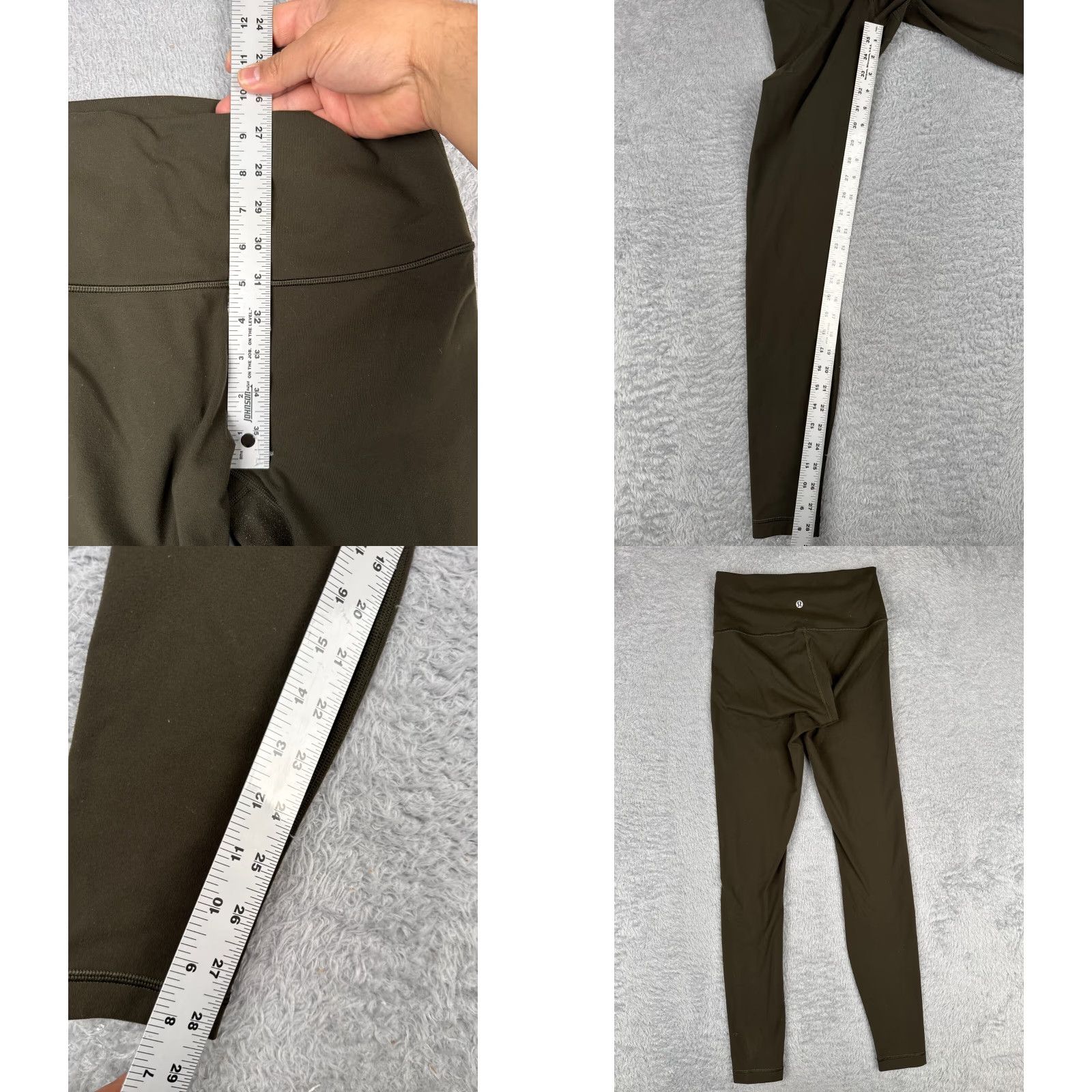 Lululemon Lululemon Wunder Under Leggings Womens 4 Green 29" Inseam Read Activewear Running & Jogging Tapered Leg Compression Size 27" / US 4 / IT 40 - 8 Thumbnail
