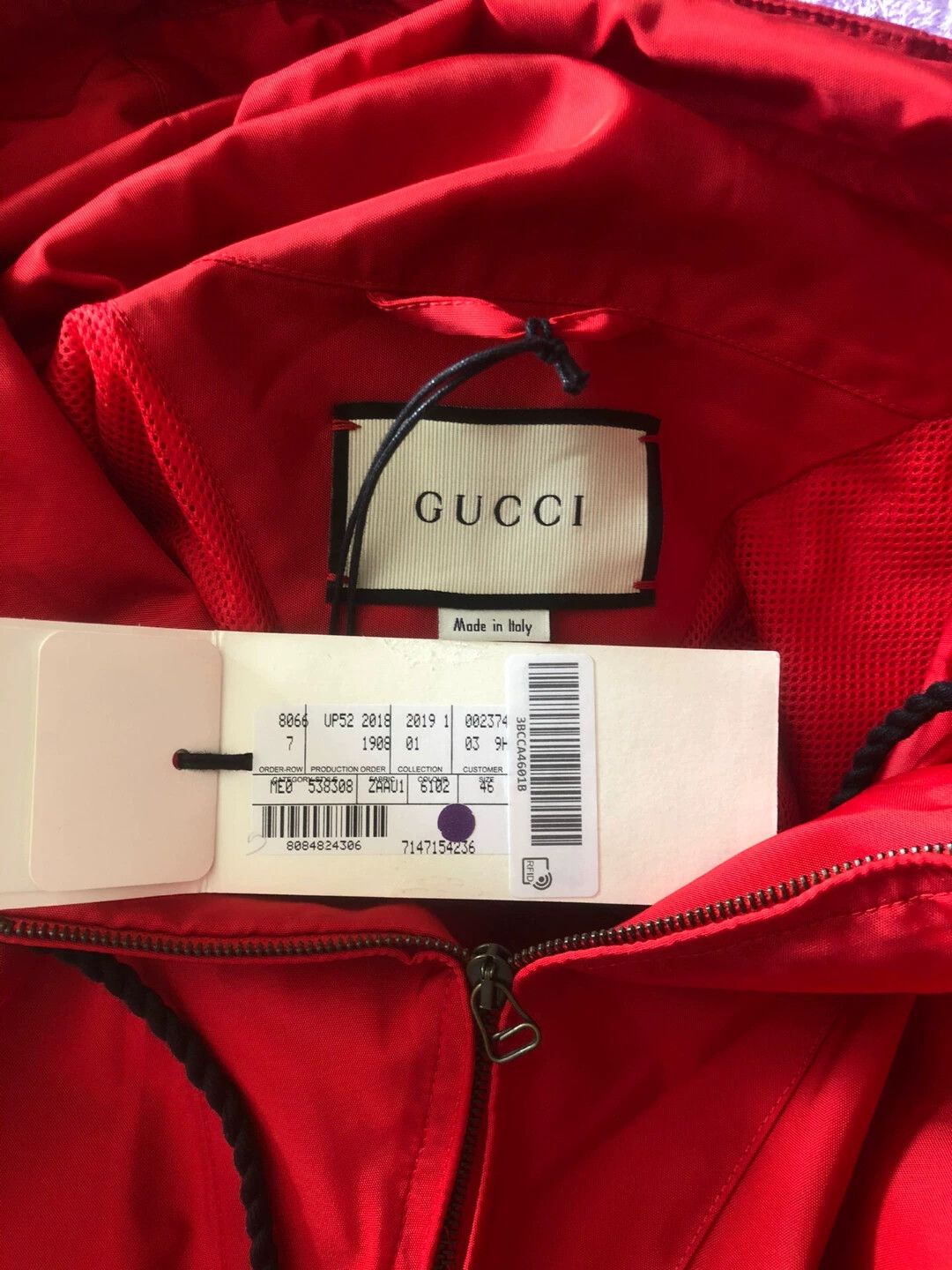 Gucci Gucci New Red Shell Jacket 46 Size US S / EU 44-46 / 1 - 8 Thumbnail